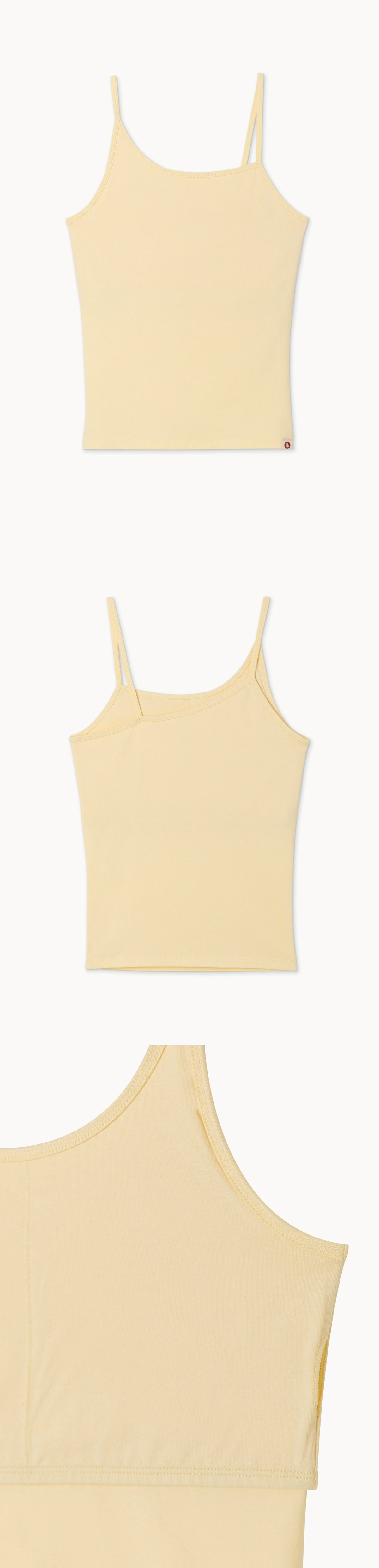 Unbalance tank top_Double Cream