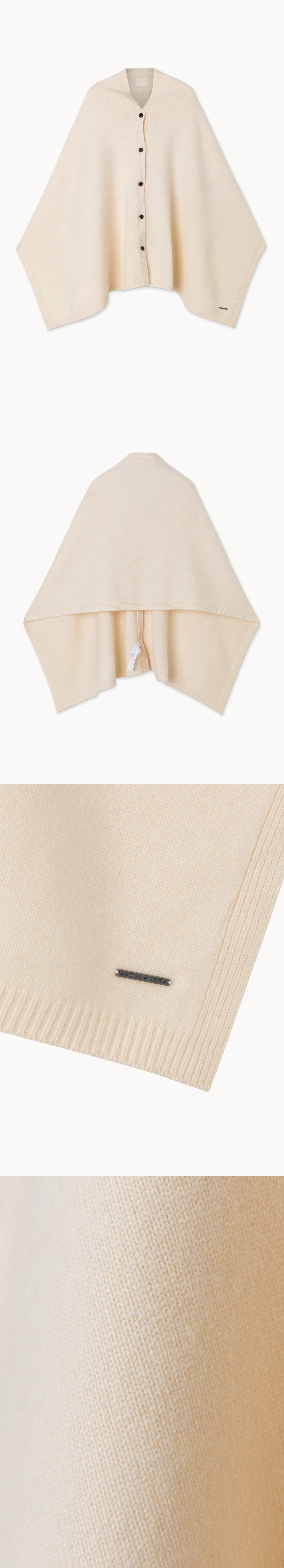 Wide button-up shawl_Turtledove