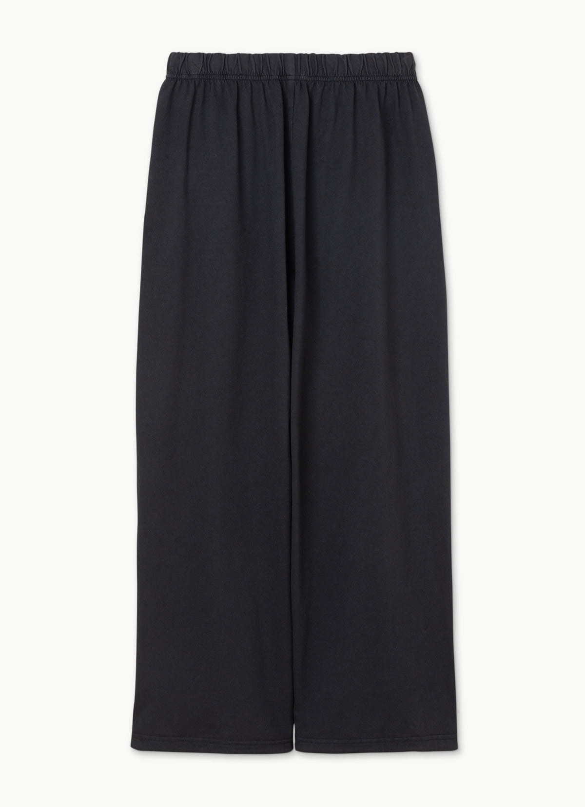 Wide pleats pants (Unisex)_Black