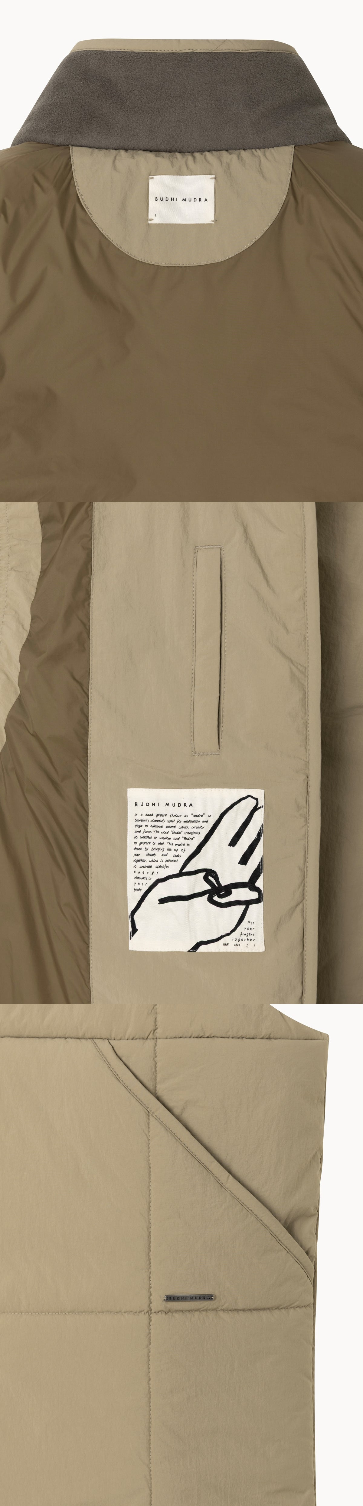 Grid padded vest (Unisex)_Tree House