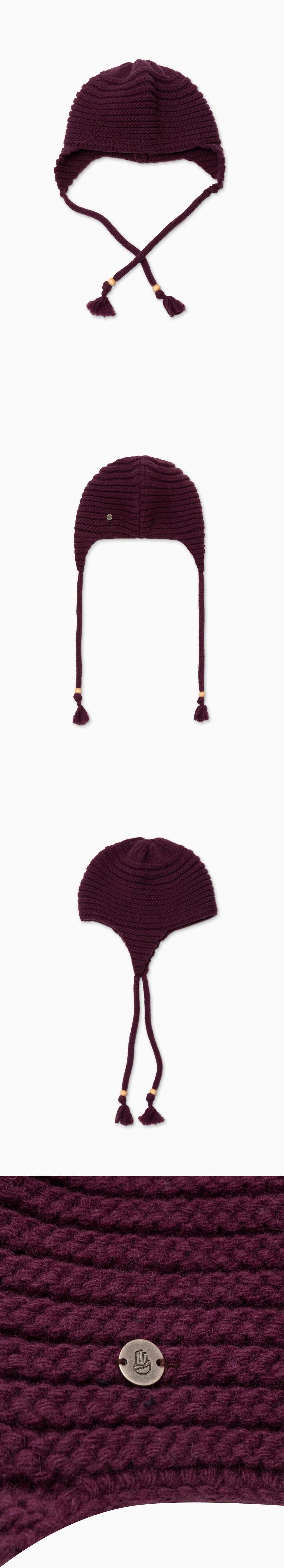 Chunky rib beanie_Mulberry Purple