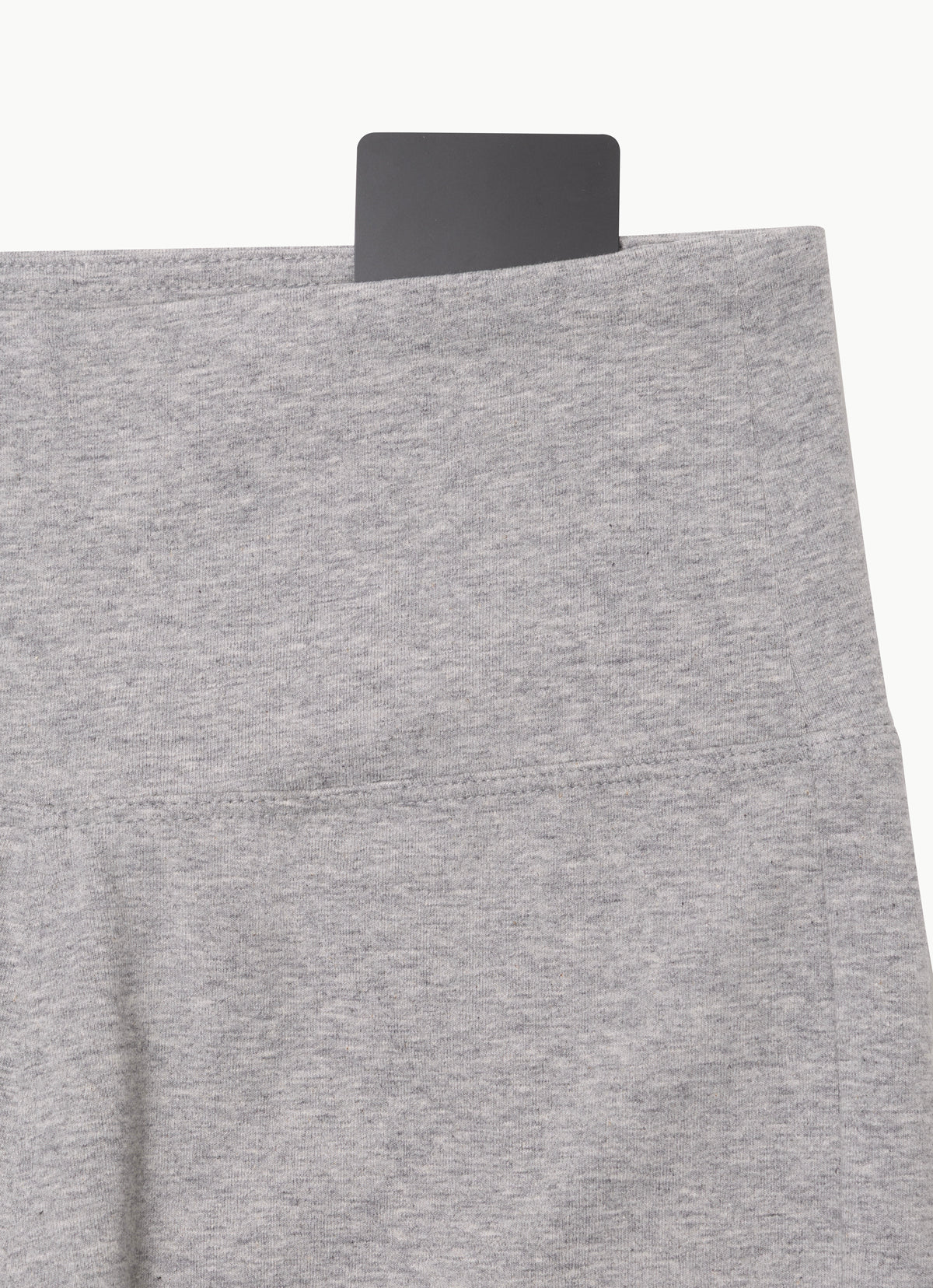 Biker middle pants_Dark Melange Grey
