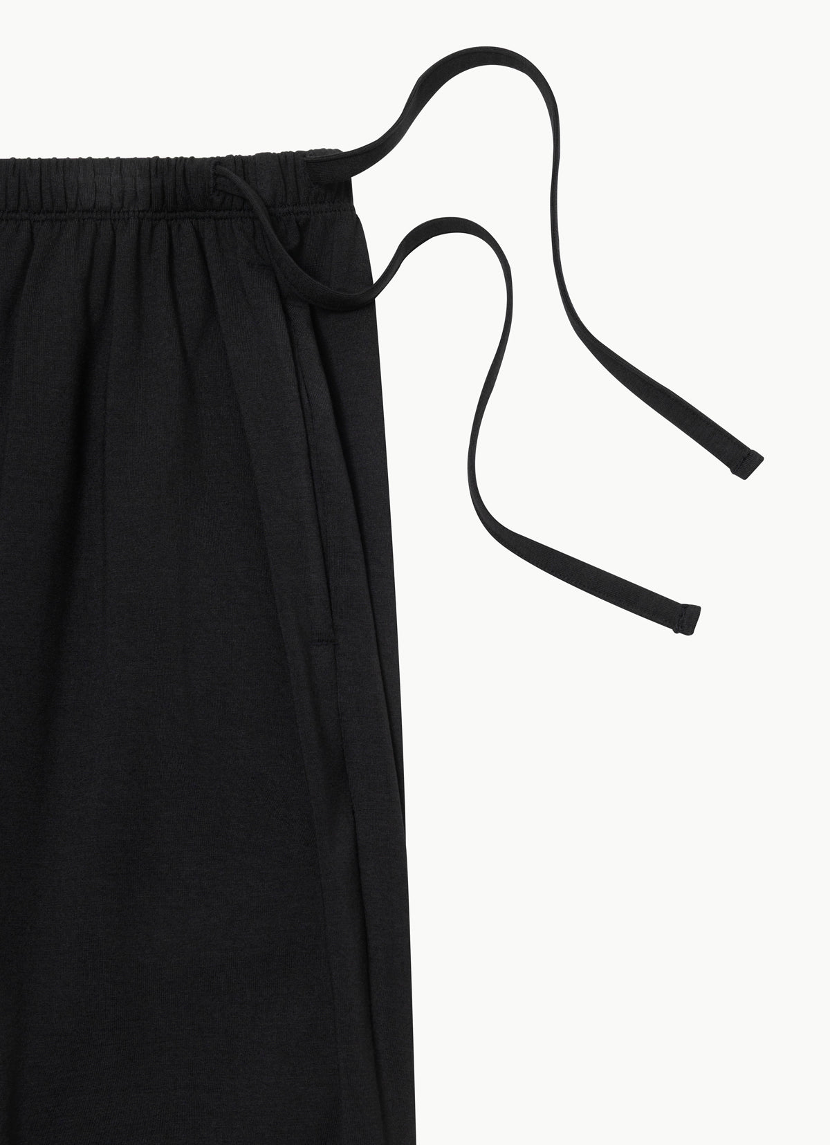 Shirring half pants_Black