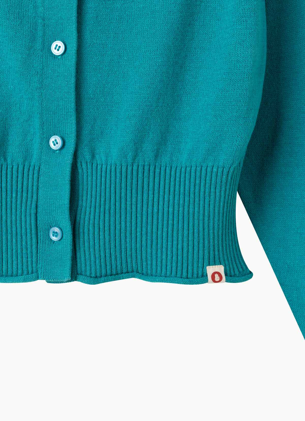 Fitted knit hoodie_Biscay Bay