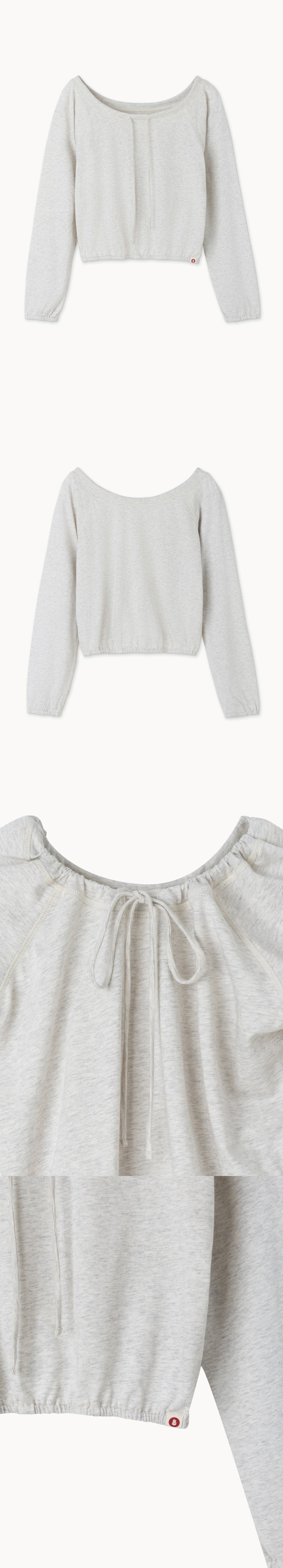 String long sleeve_Oatmeal Melange