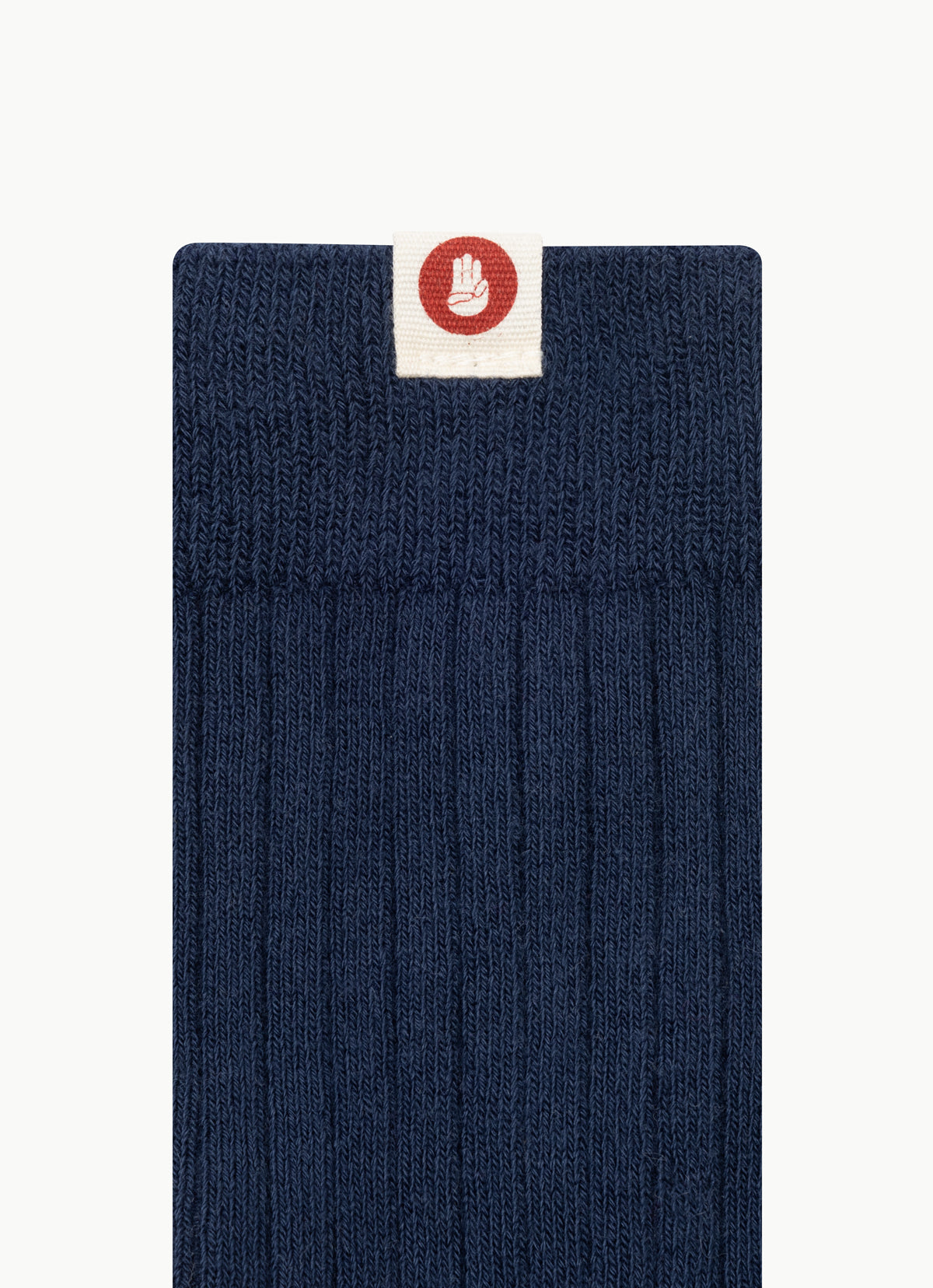 Wide rib ankle socks_Navy