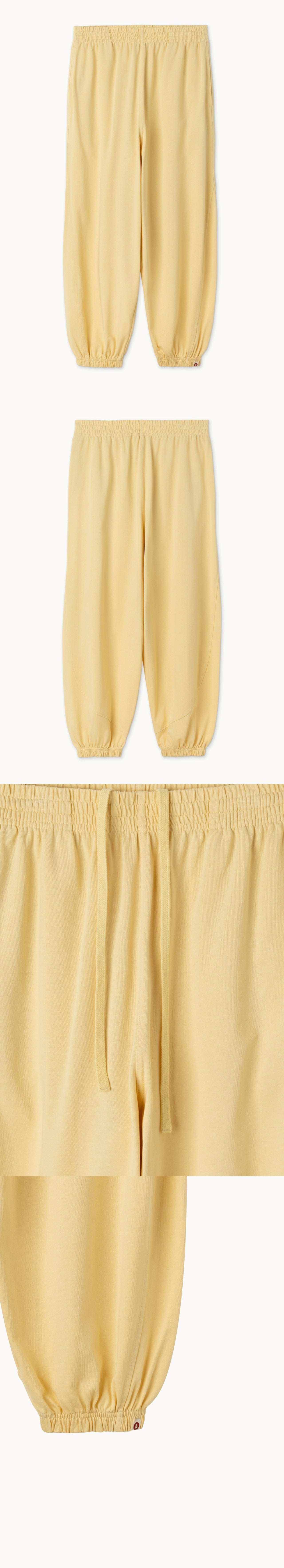 Diagonal jogger pants (Unisex)_Sunlight