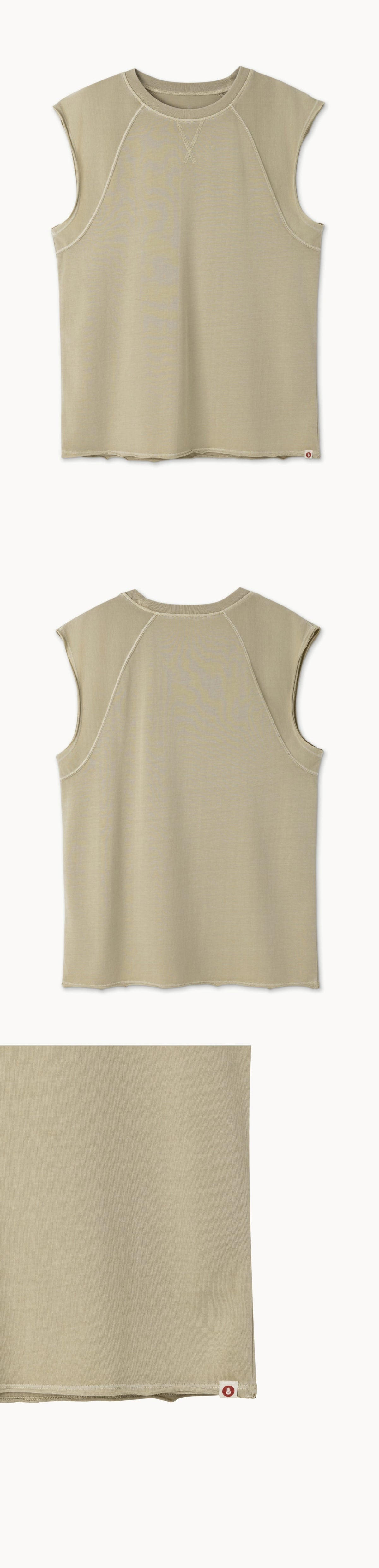 Knoll sleeveless (Unisex)_dyed_Summer Sand