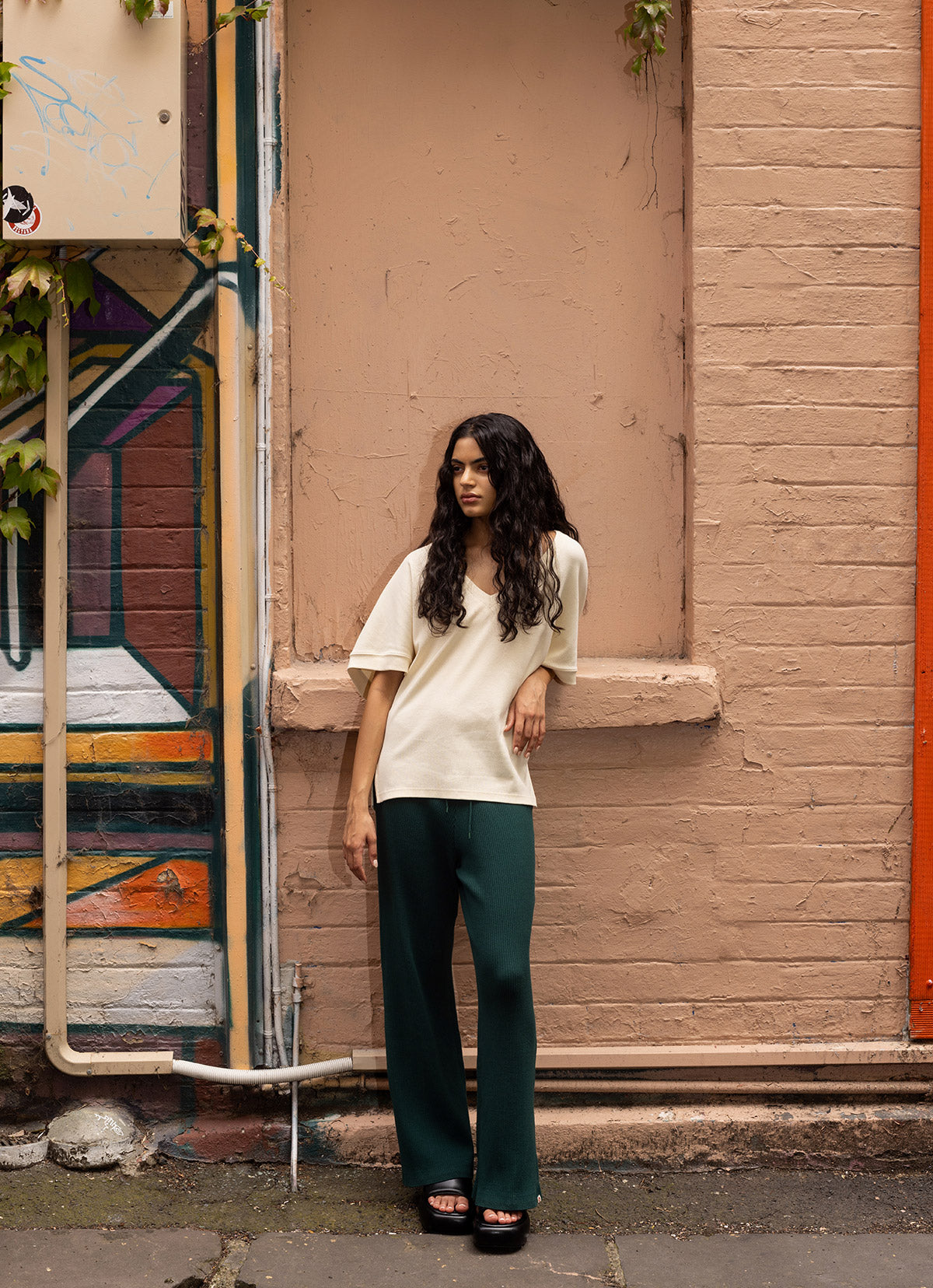 Manas short sleeve top_Seadpearl