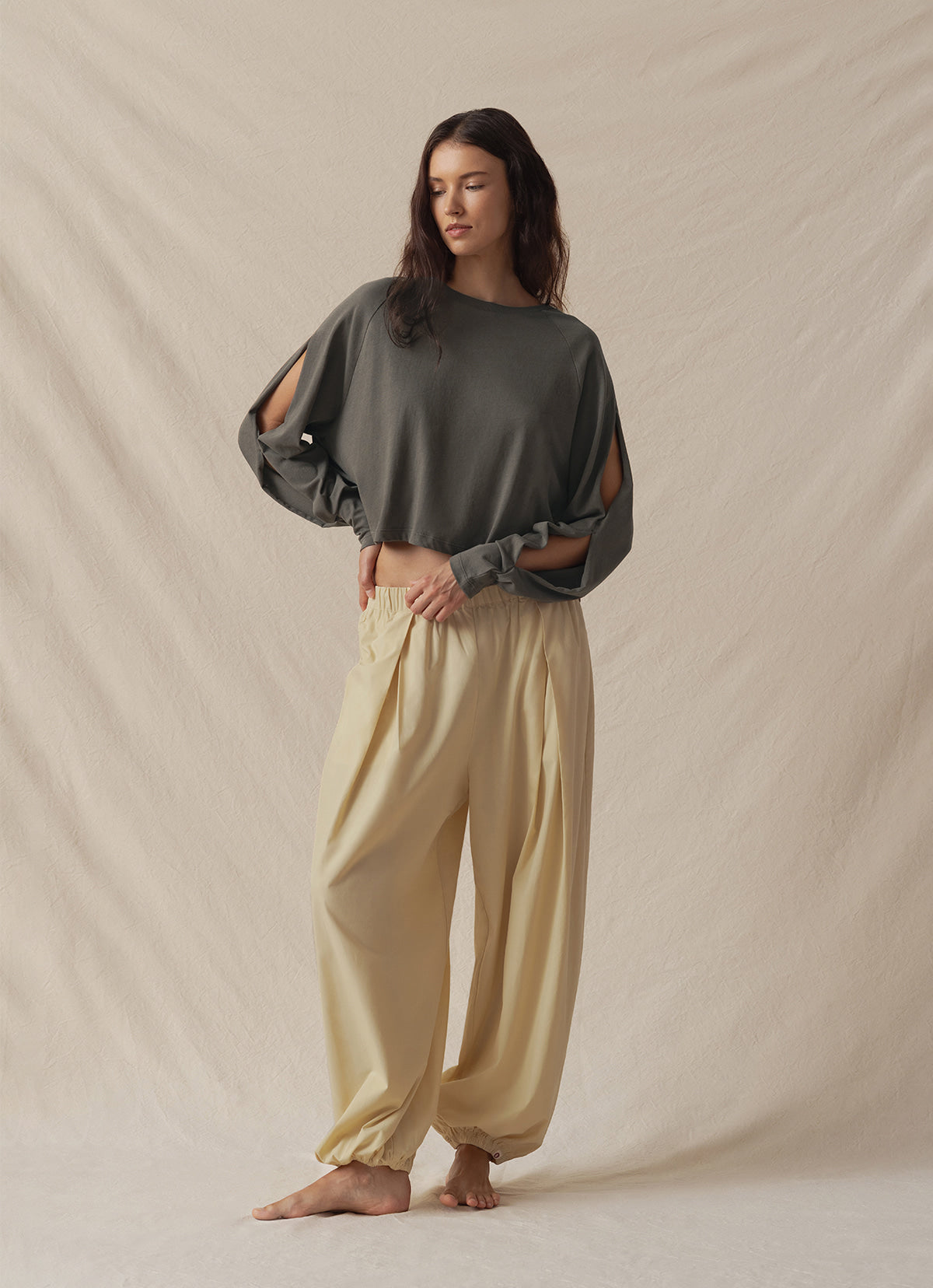 Patram pants_Yellow Beige
