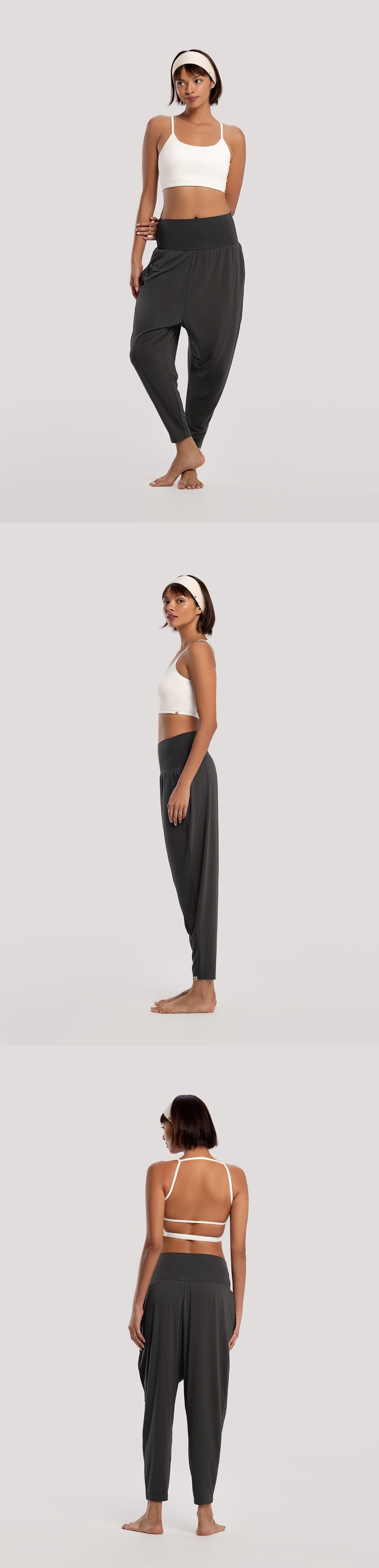 String trio bra top #2_White