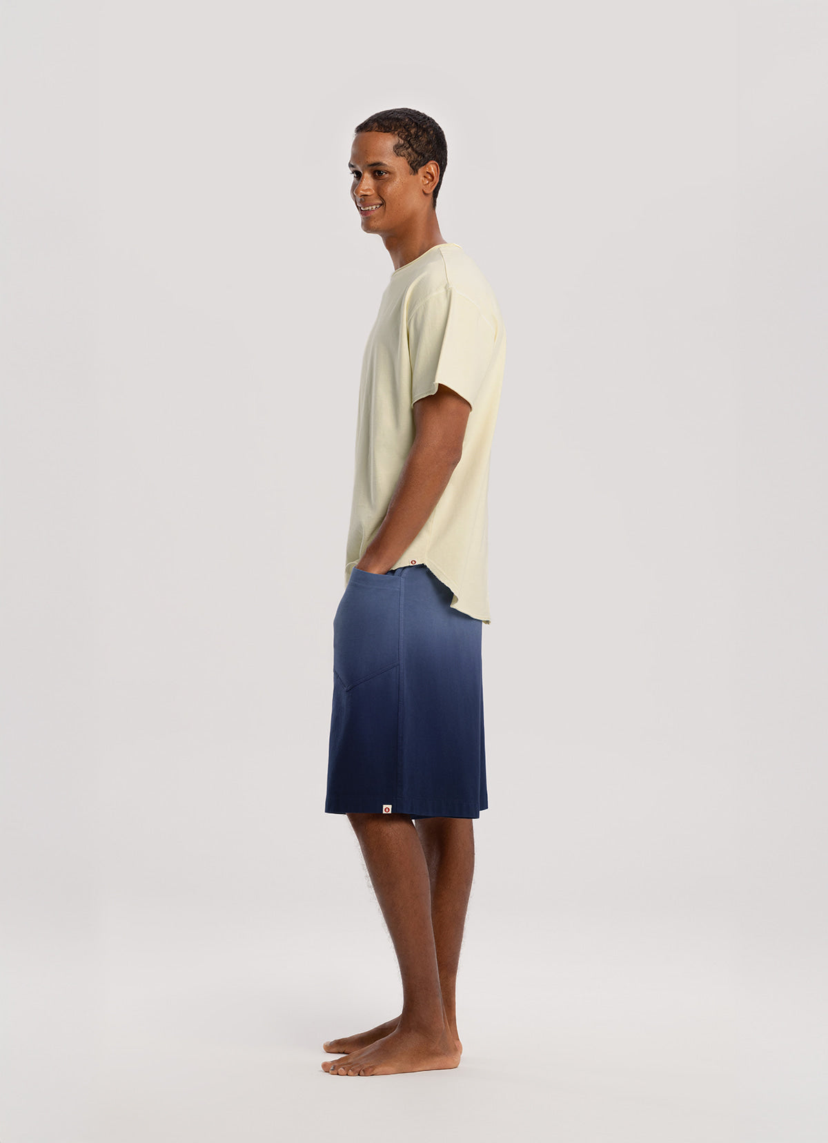 Topi bermuda pants_dyed (Unisex)_Dark Sapphire