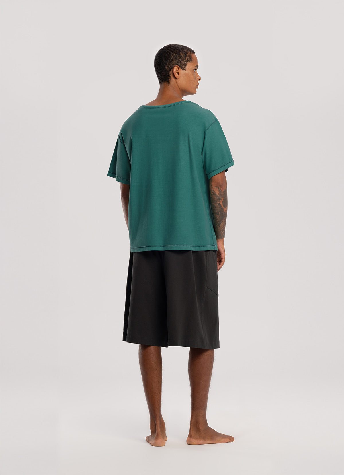Topi bermuda pants (Unisex)_Turkish Coffee
