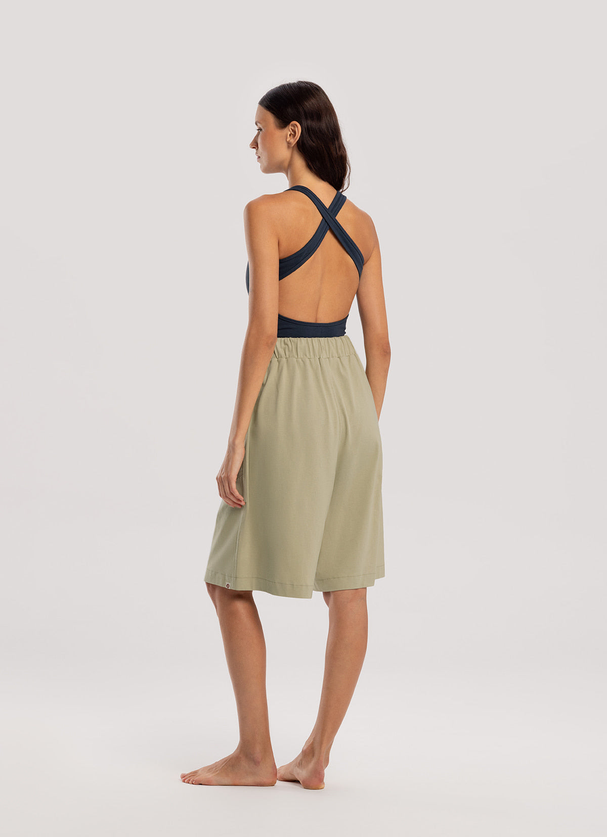 Crossover short jumpsuit_Sea storm