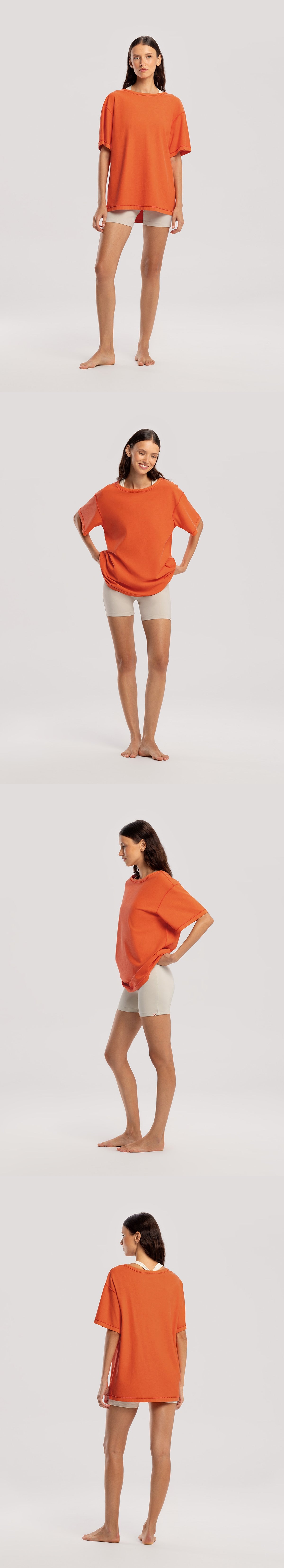 Sunny short sleeve (Unisex)_Burnt Orange