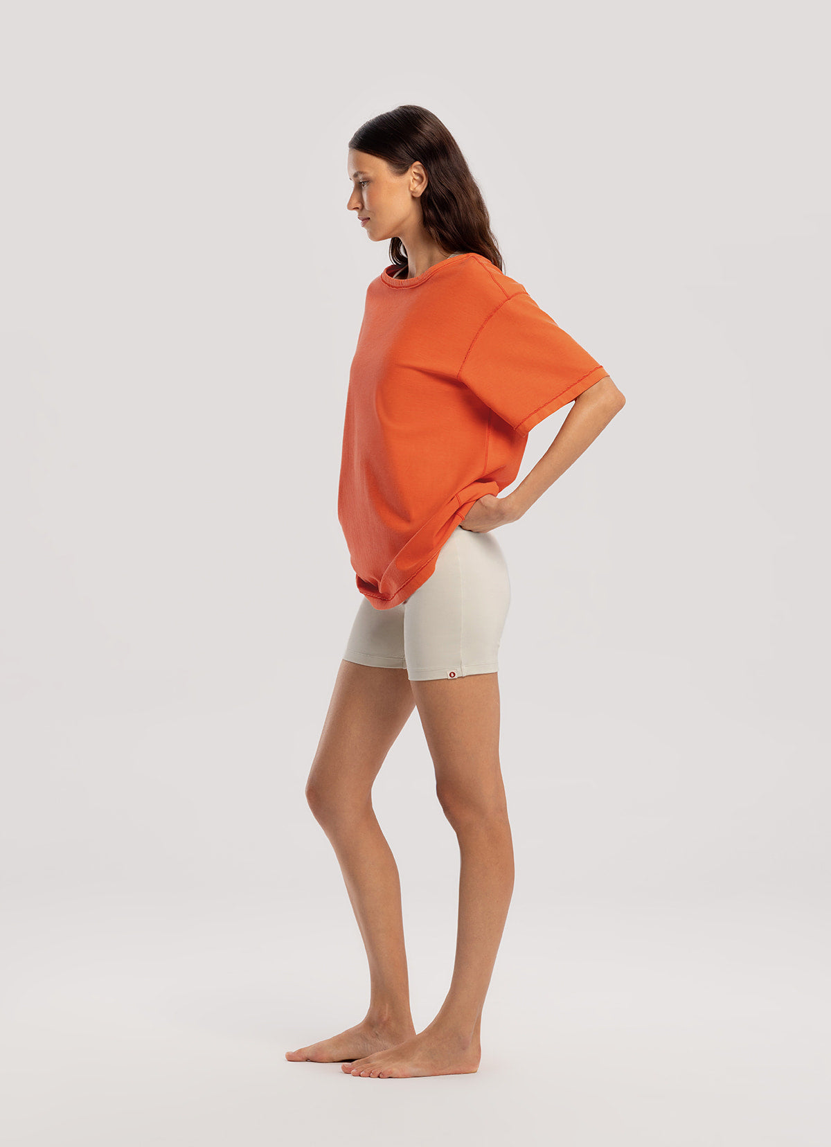 Crossover short jumpsuit_Light Gray