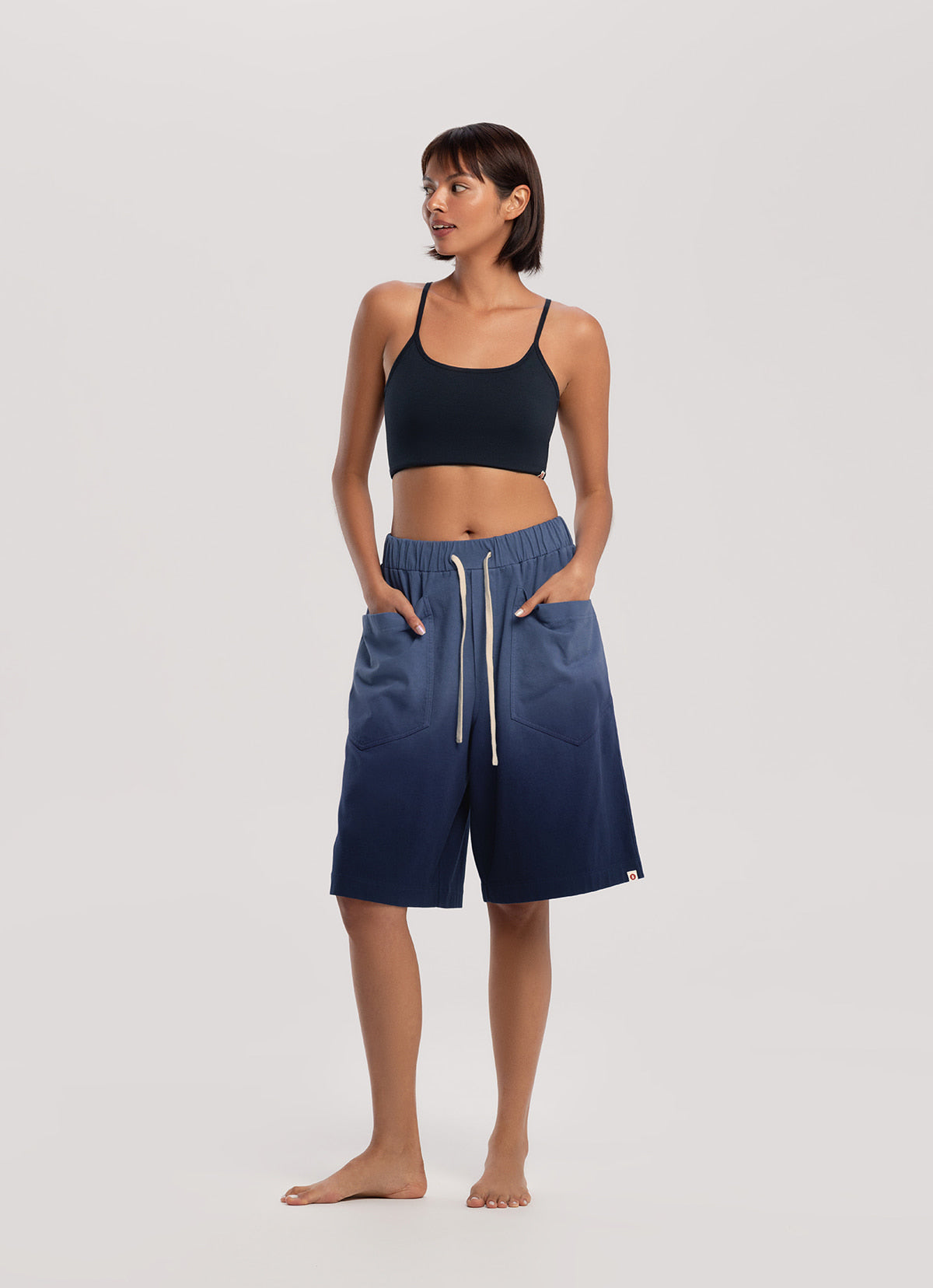 Topi bermuda pants_dyed (Unisex)_Dark Sapphire