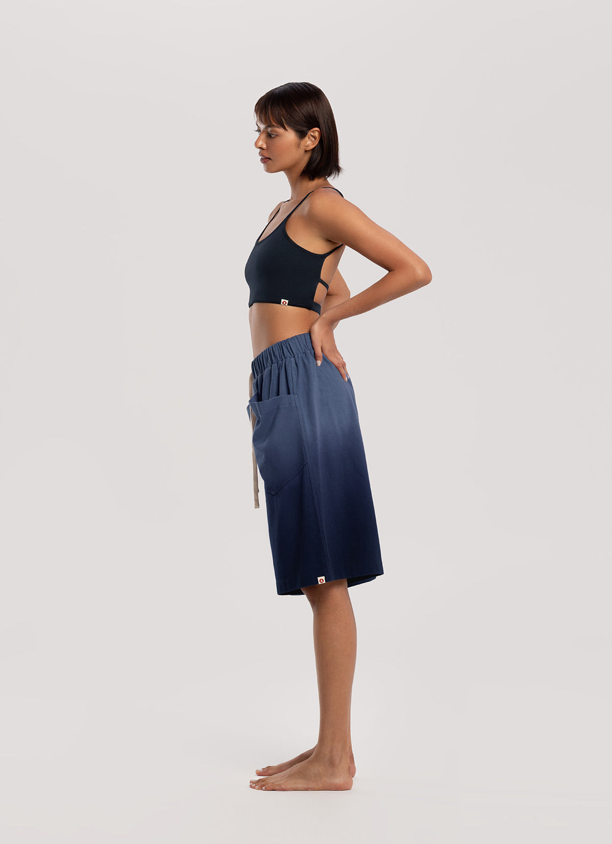 Topi bermuda pants_dyed (Unisex)_Dark Sapphire