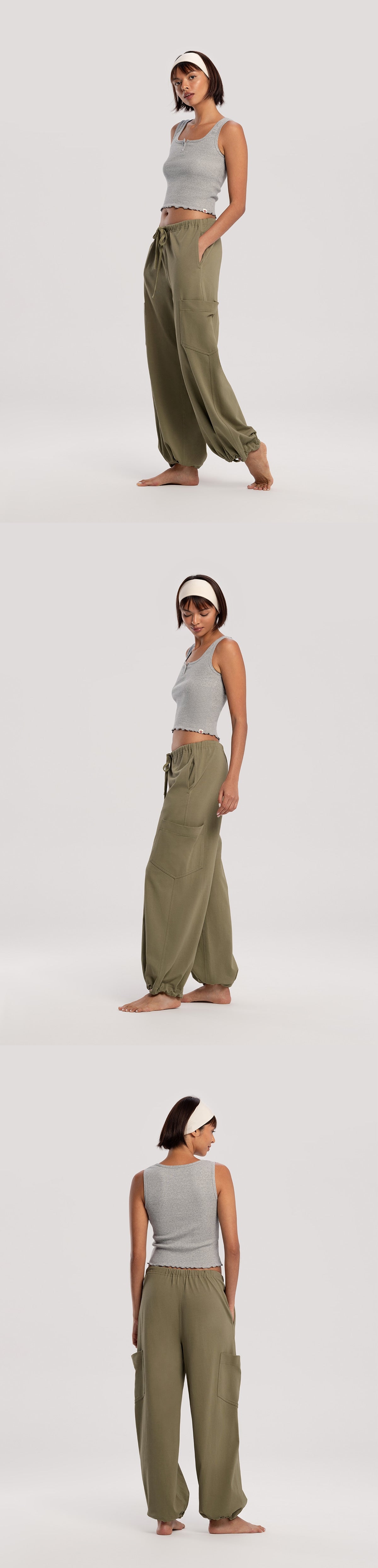 Button-up sleeveless_Dark Melange Grey
