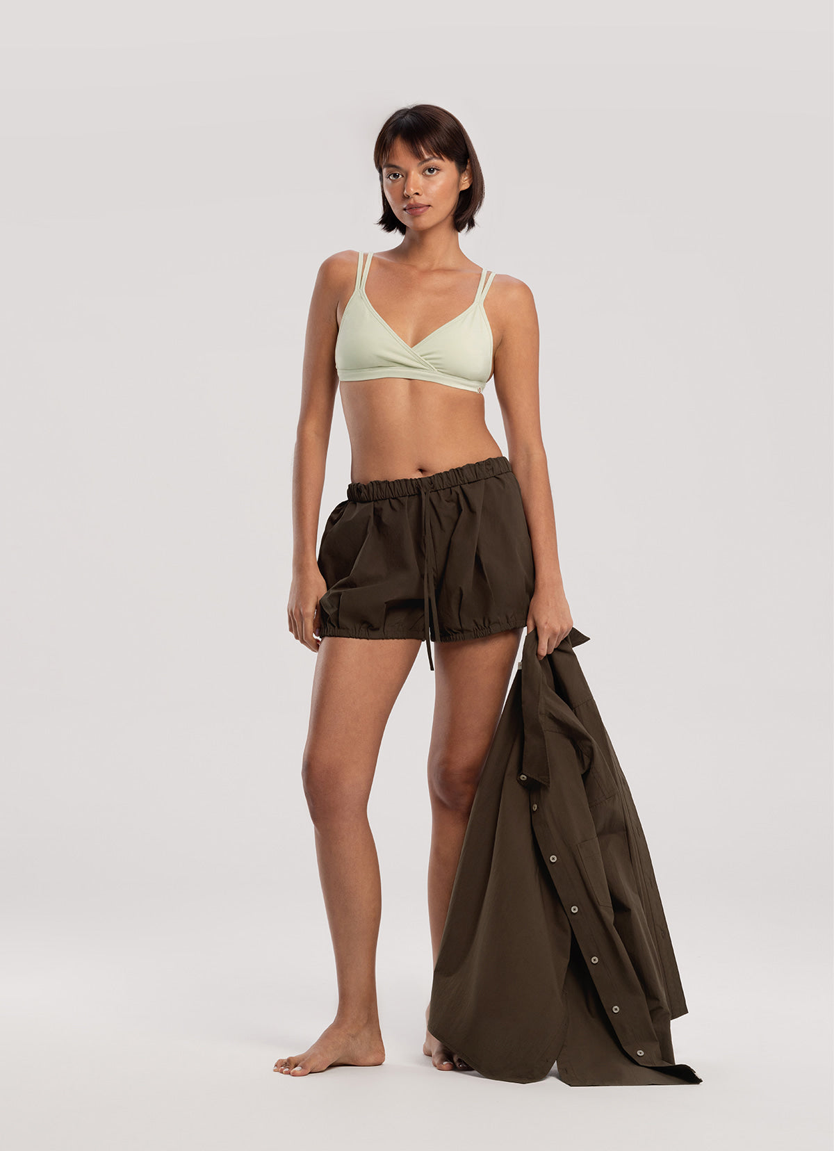 Volume shorts_Brown