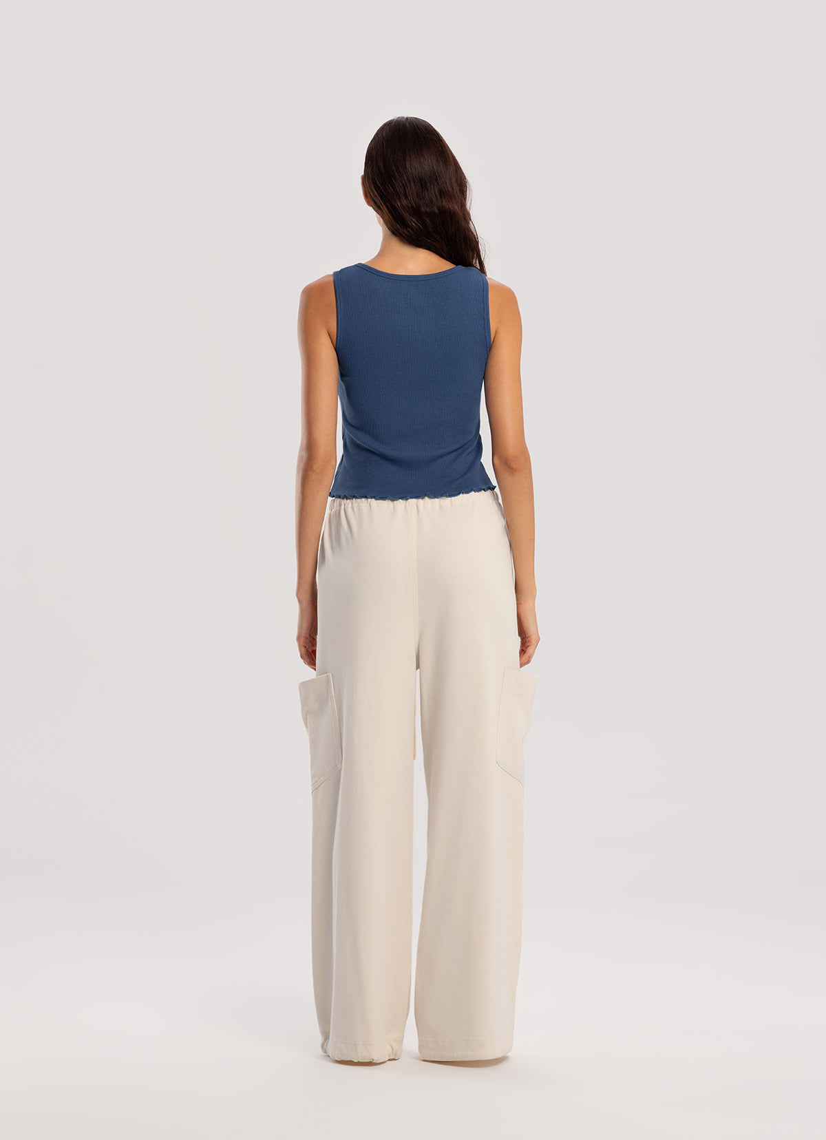 Button-up sleeveless_Bijou Blue