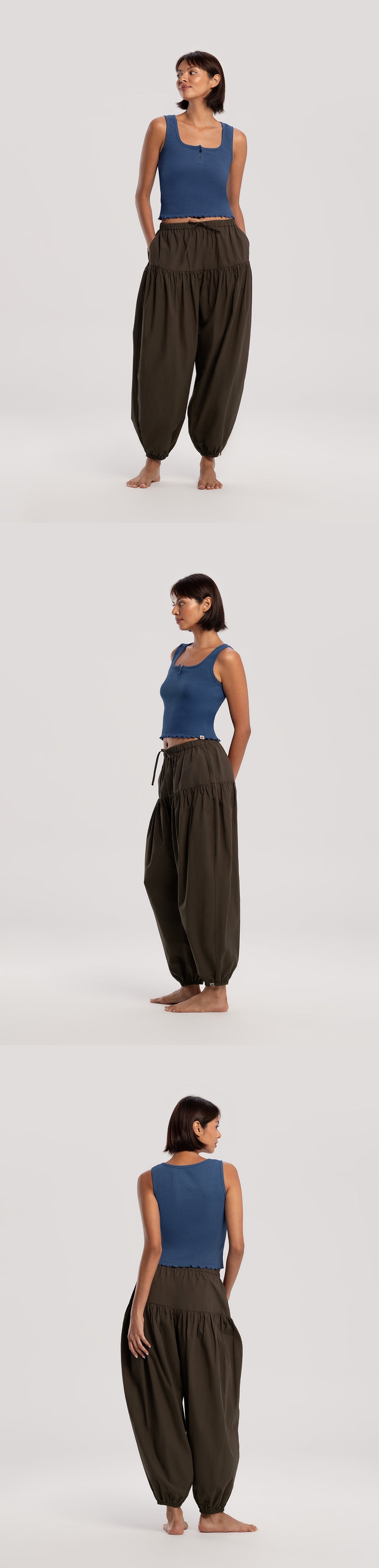 Button-up sleeveless_Bijou Blue
