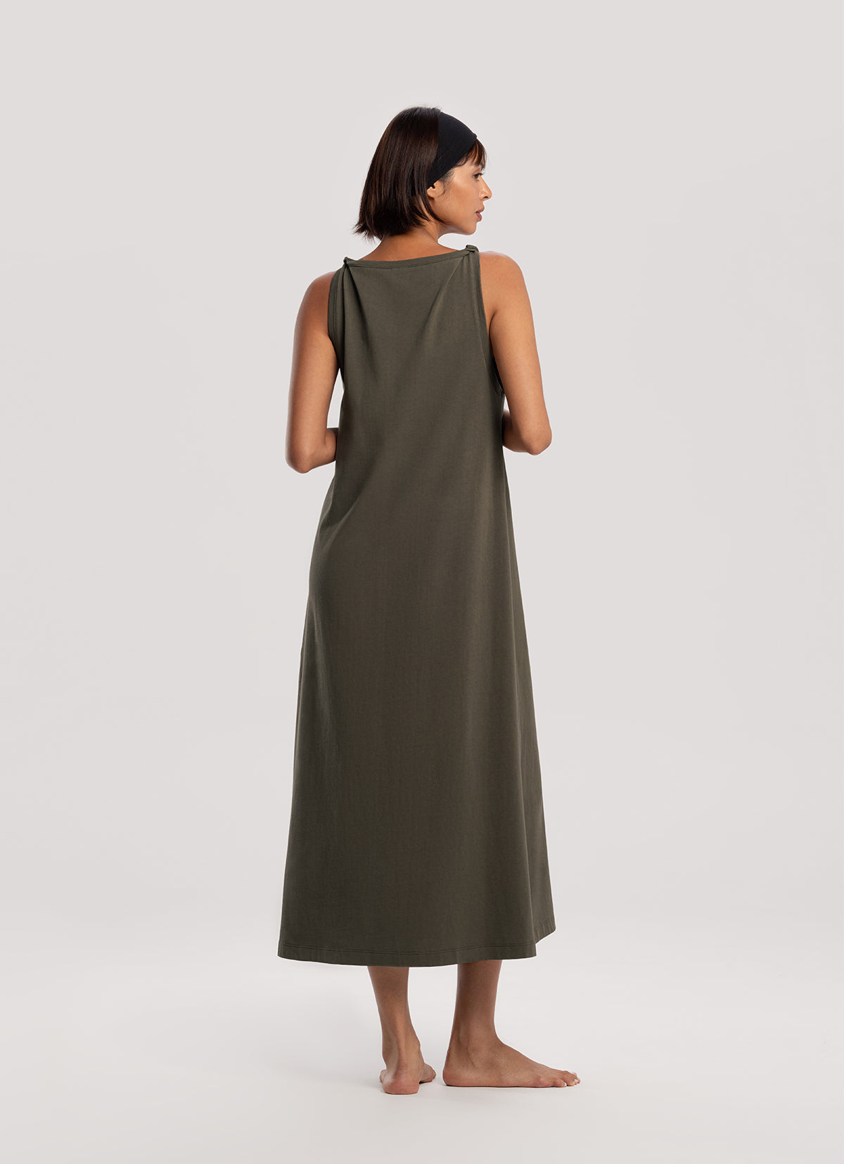 Turn strap onepiece_Smokey Olive
