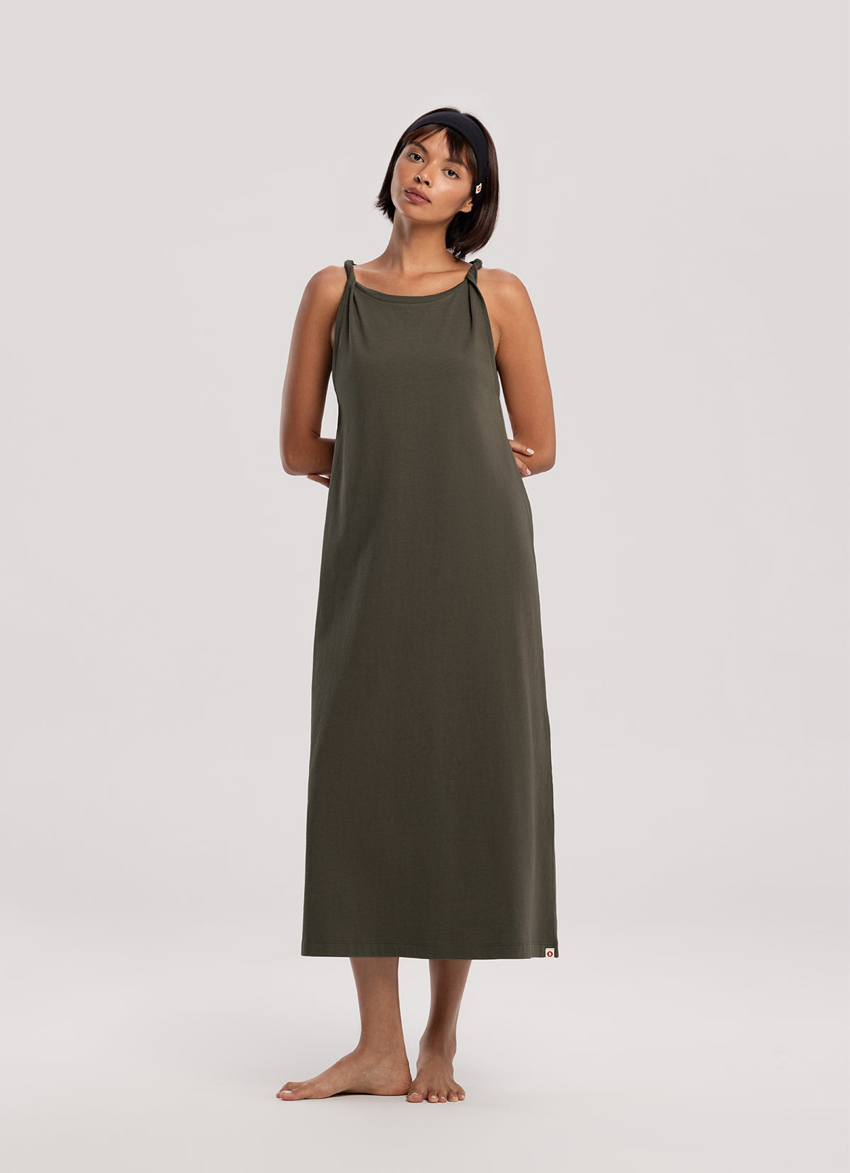 Turn strap onepiece_Smokey Olive