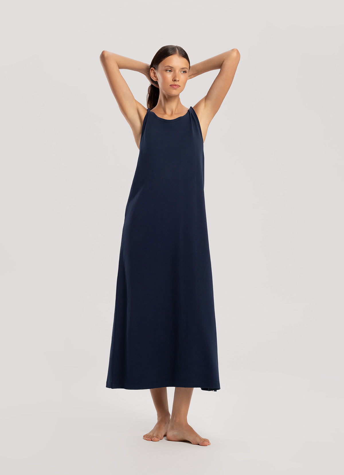Turn strap onepiece_Dark Sapphire