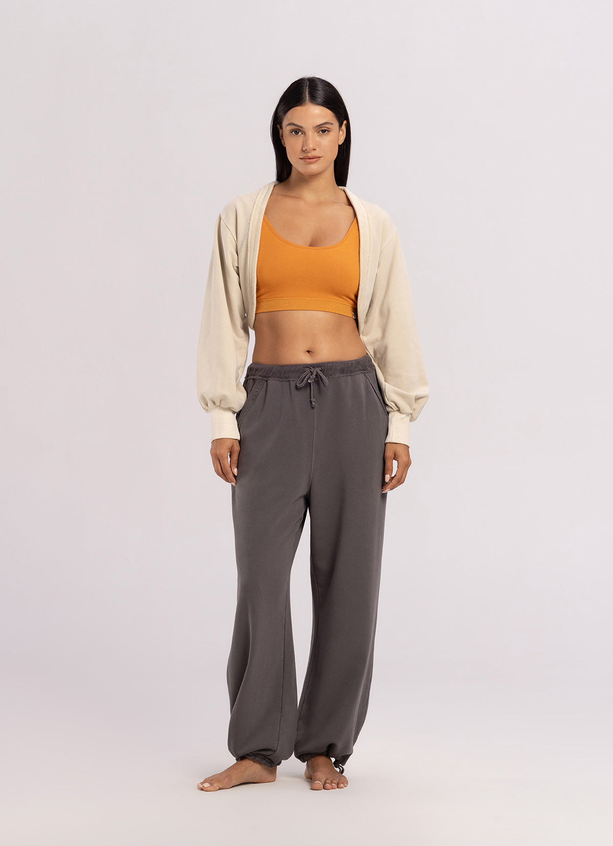 Volume bolero jacket_Taupe