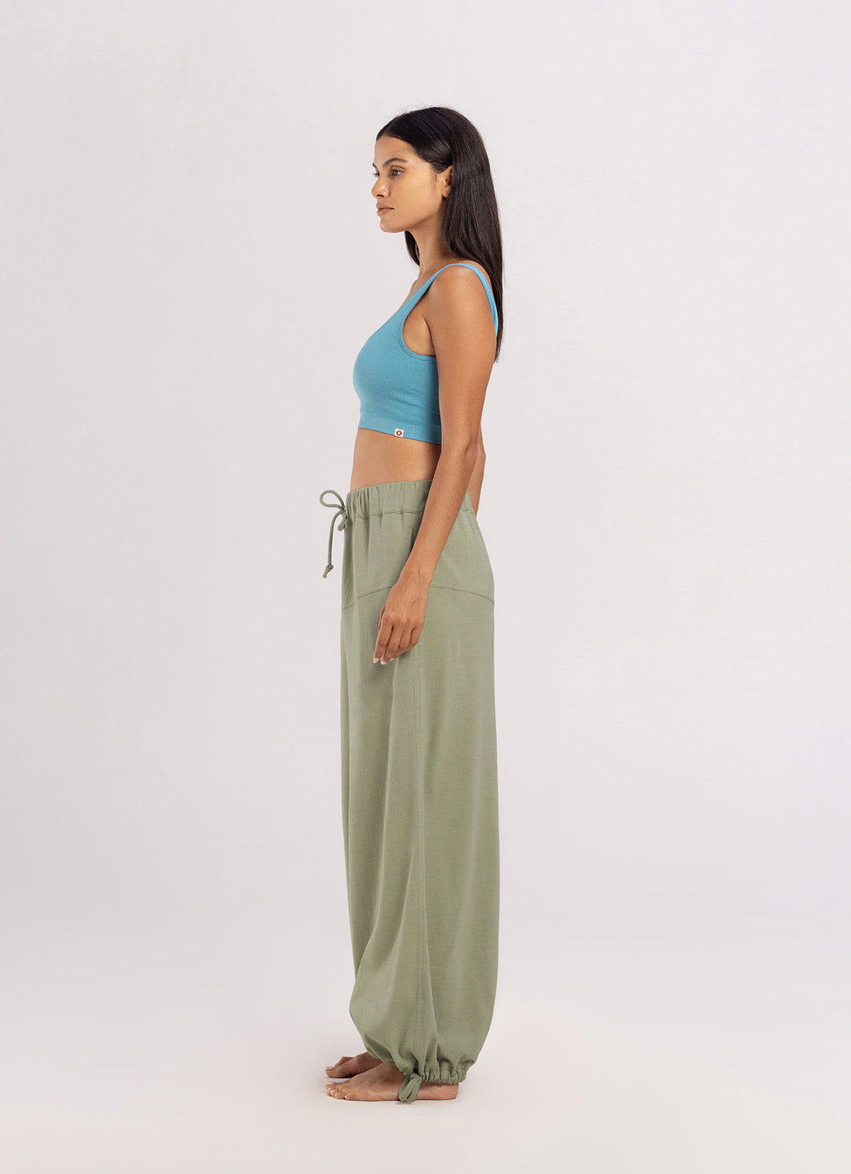 Seamless U line bra top_Delphinium Blue