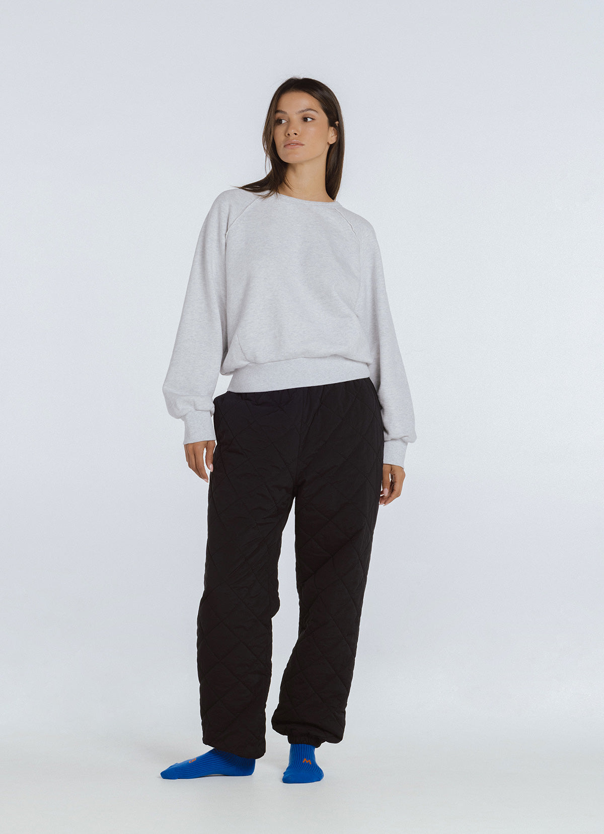 Lubang sweatshirt_Melange Grey