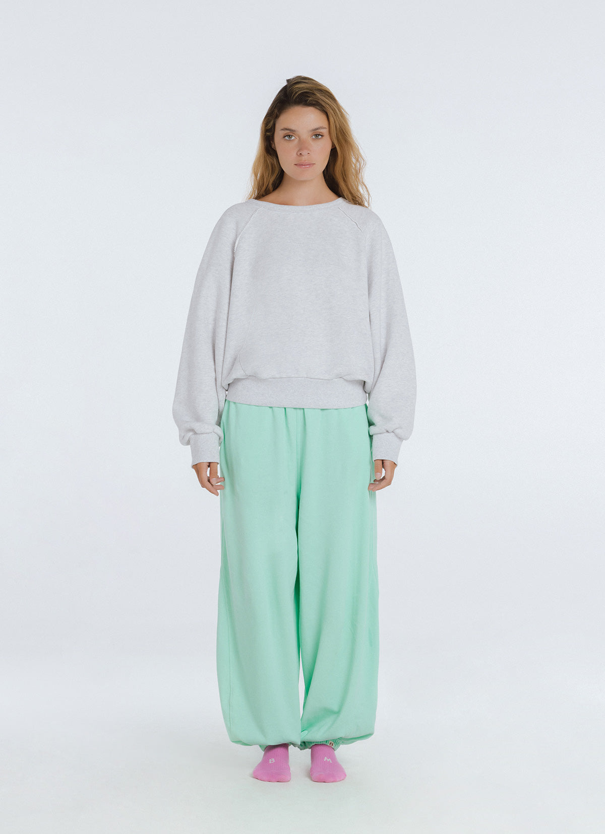 Lubang sweatshirt_Melange Grey