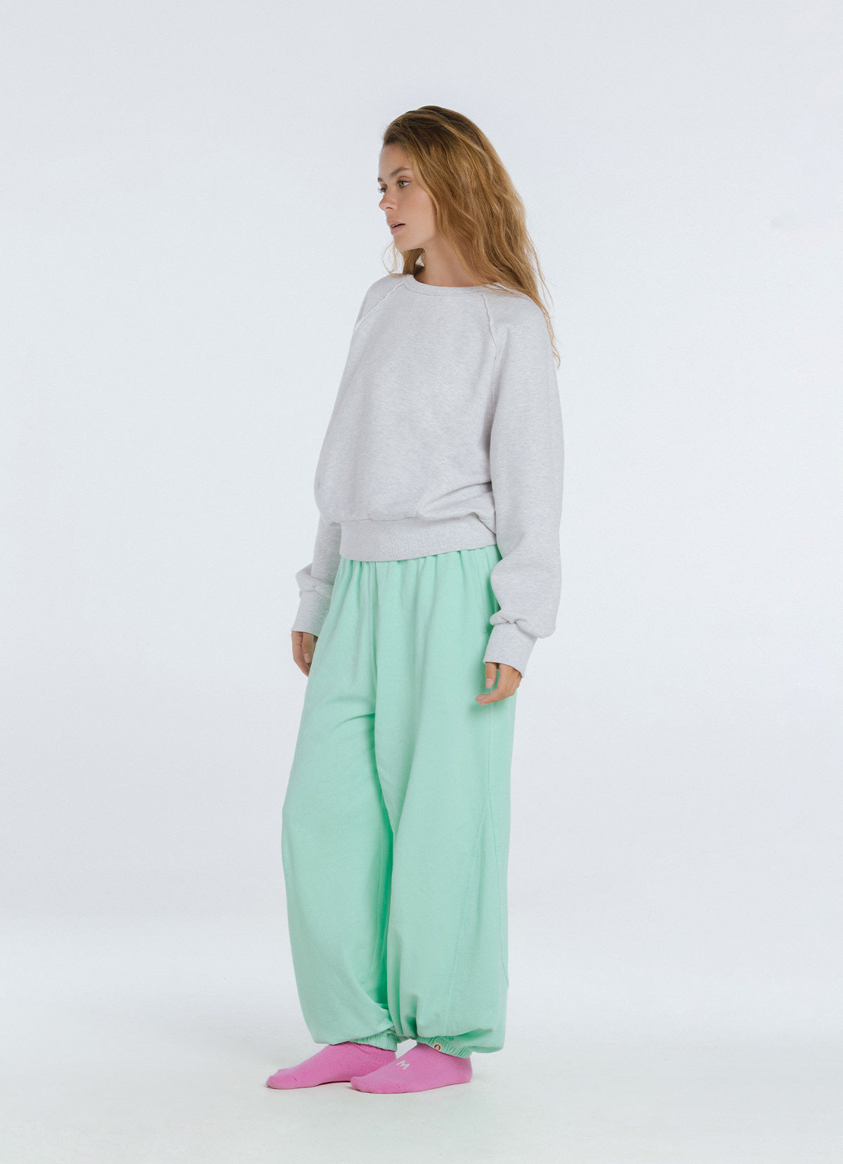 Lubang sweatshirt_Melange Grey