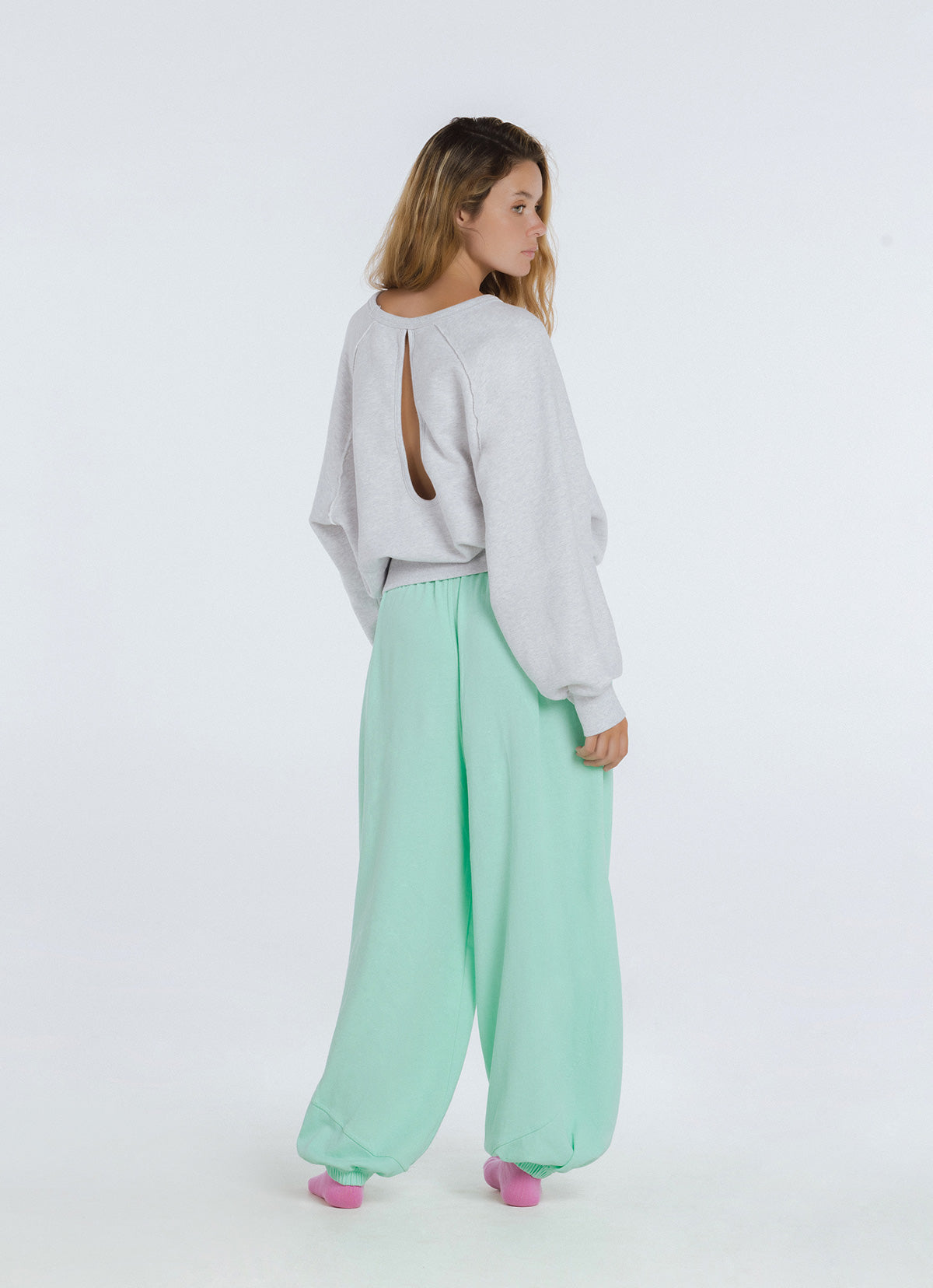 Lubang sweatshirt_Melange Grey