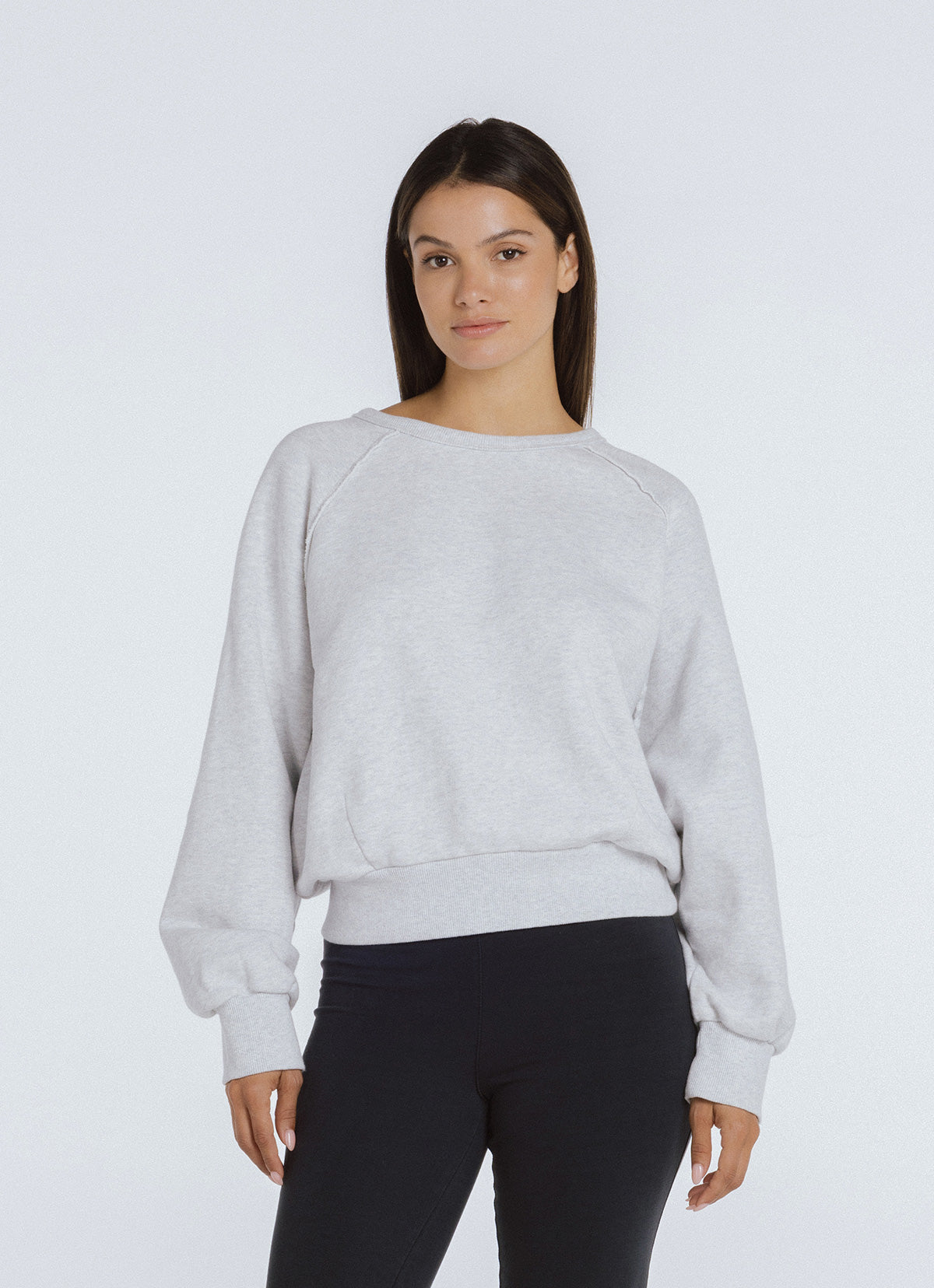 Lubang sweatshirt_Melange Grey