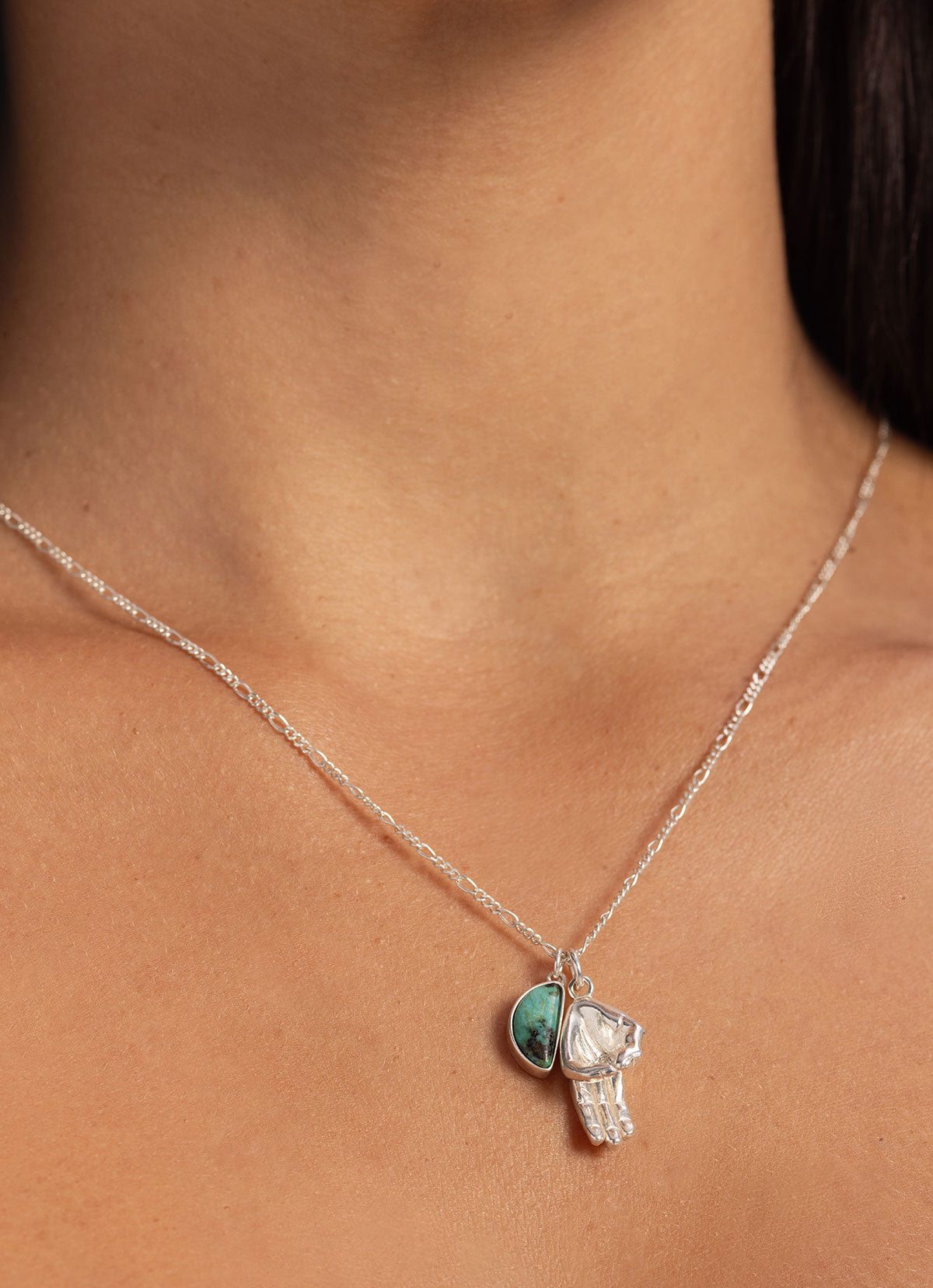 Budhi Mudra Necklace #2_Silver