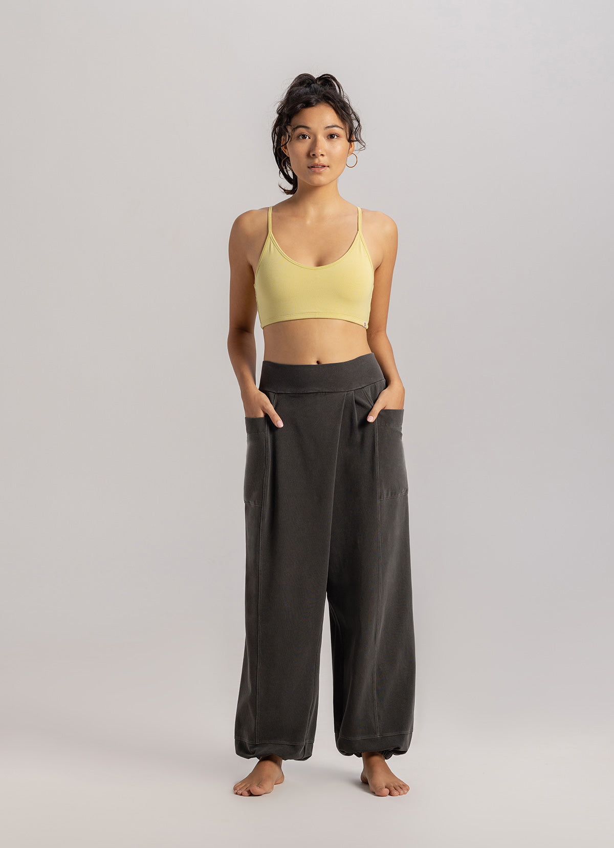 Hole bra top_Shadow Green