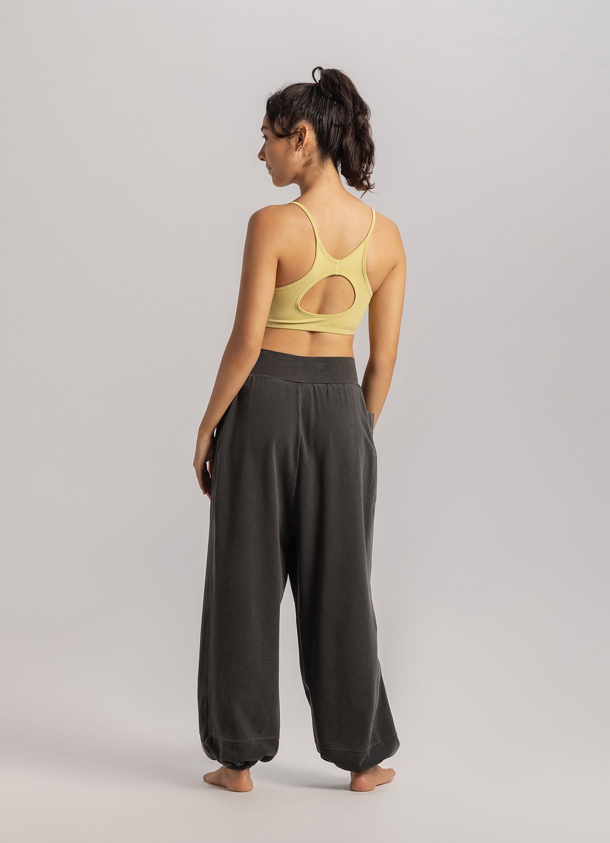 Hole bra top_Shadow Green