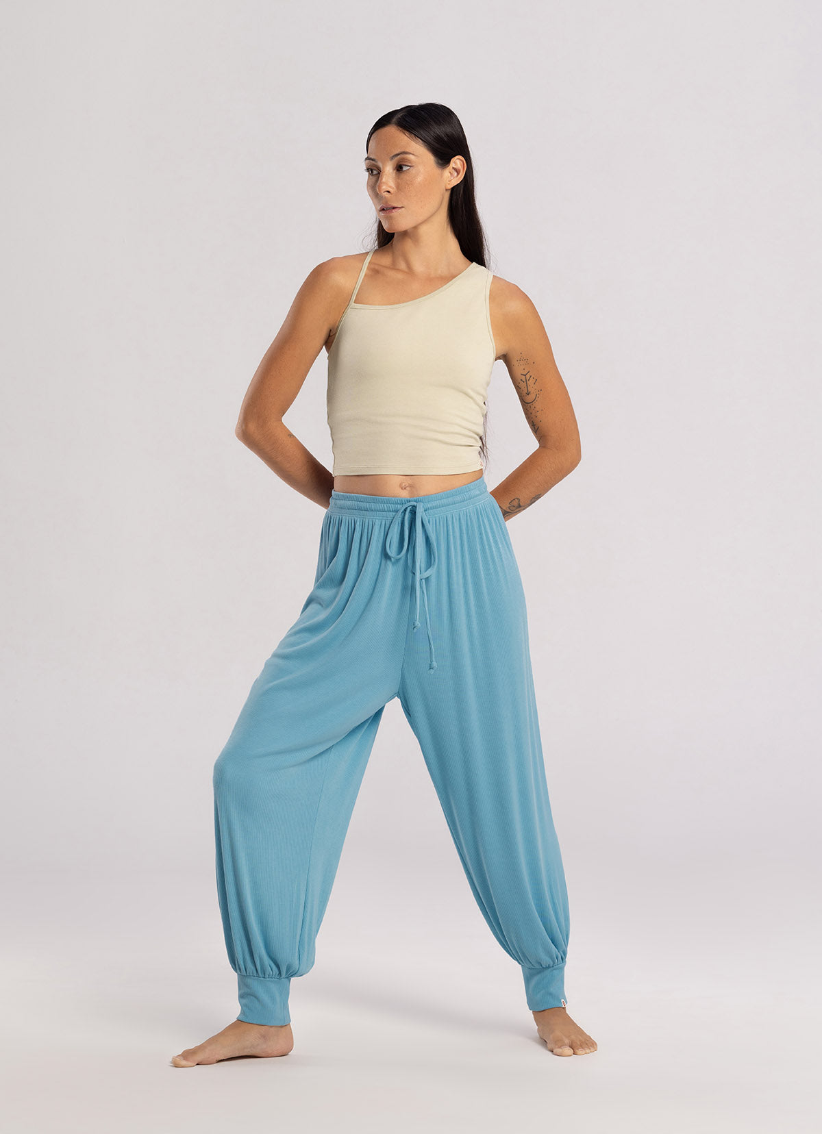 Crossover tank top_Taupe