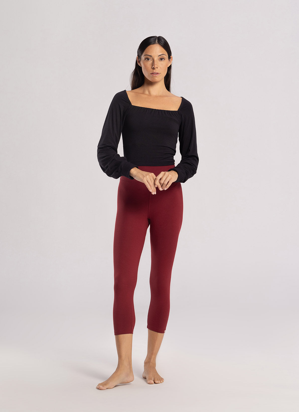 Layered bolero top_Black