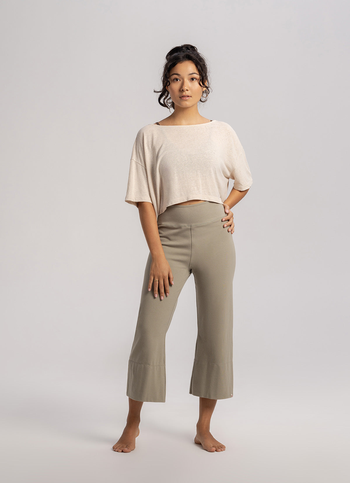 Medio short sleeve (Linen ver.)_Beige