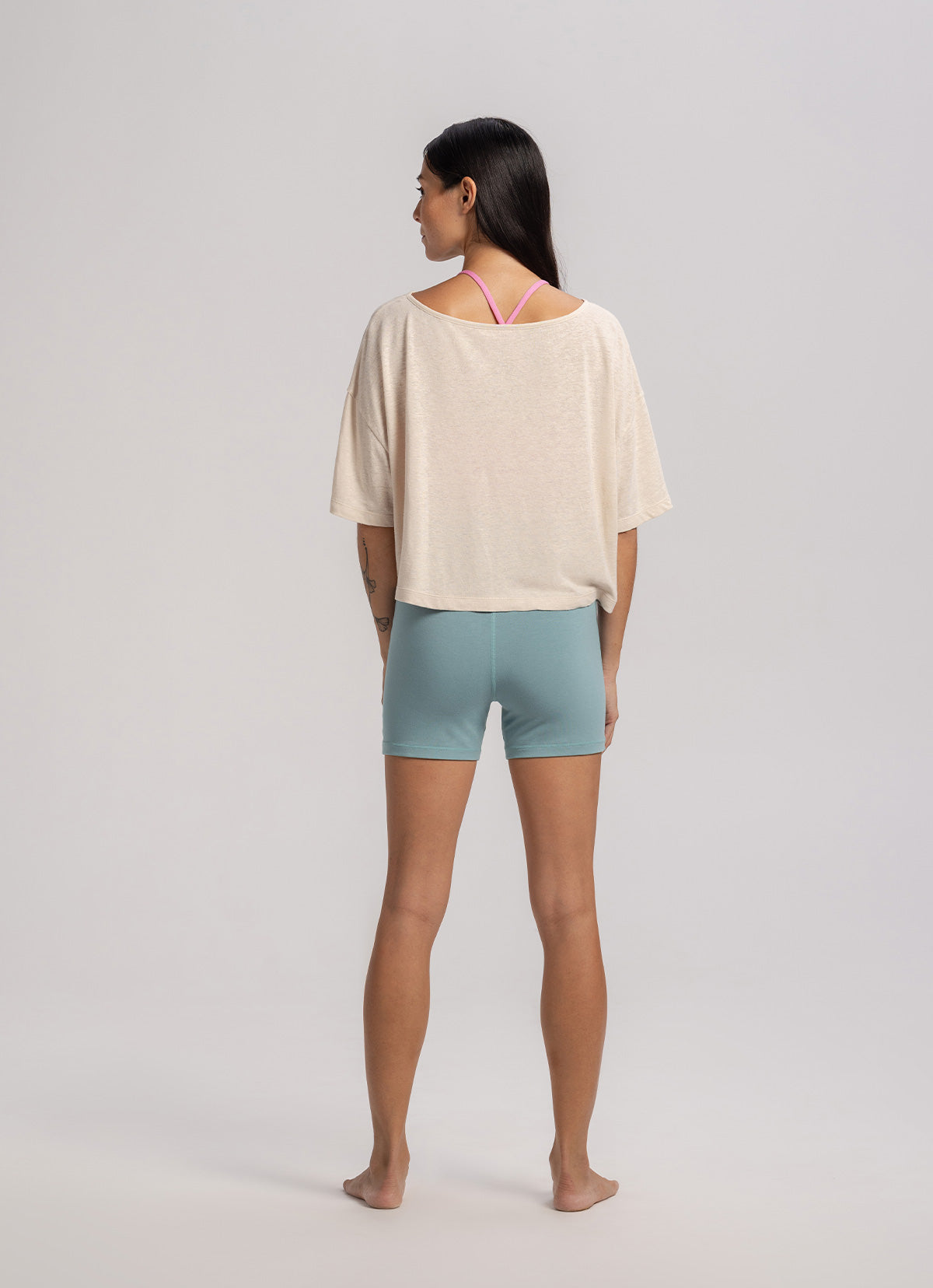 Medio short sleeve (Linen ver.)_Beige