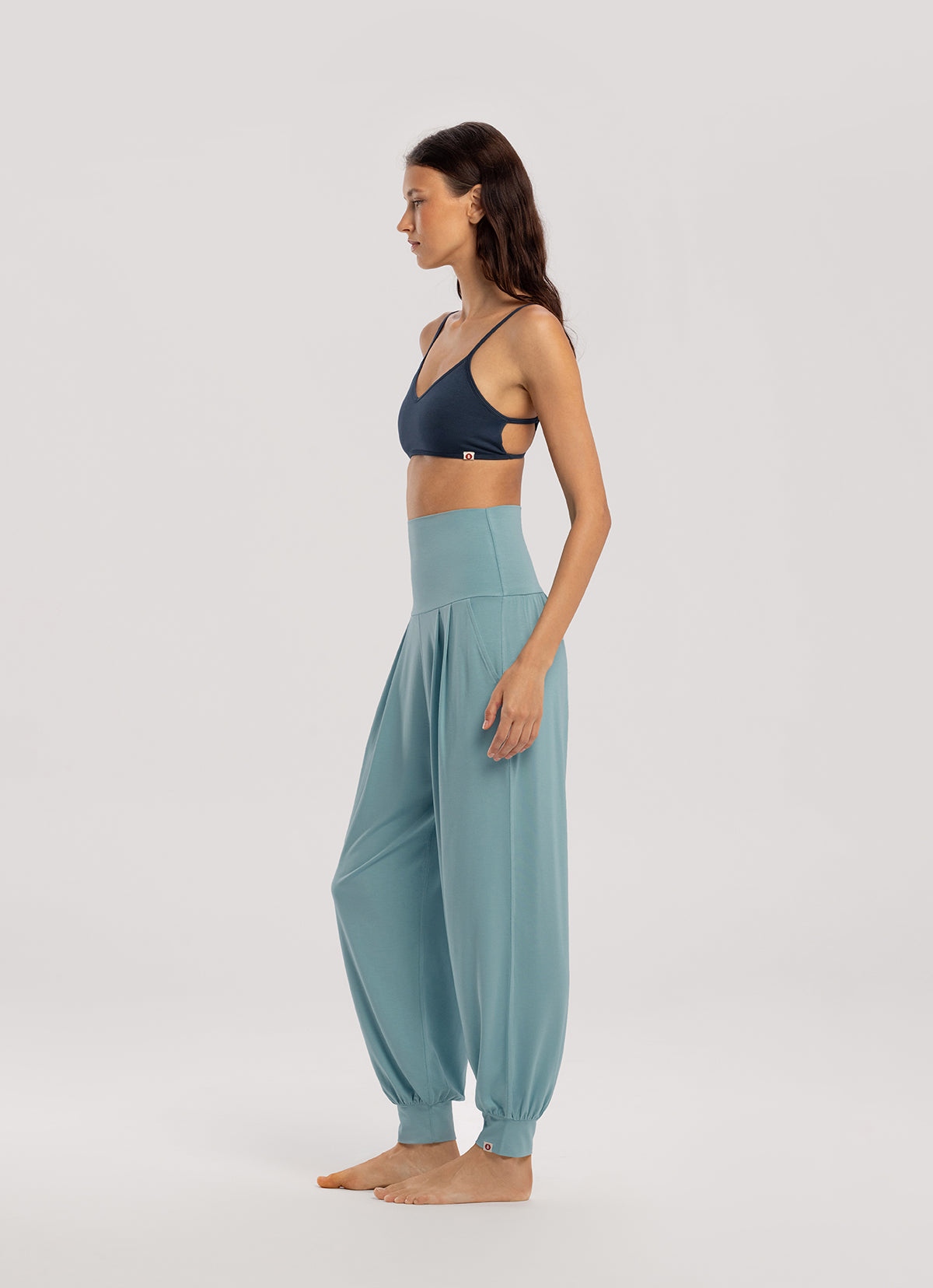 Chevron bra top_Sea storm