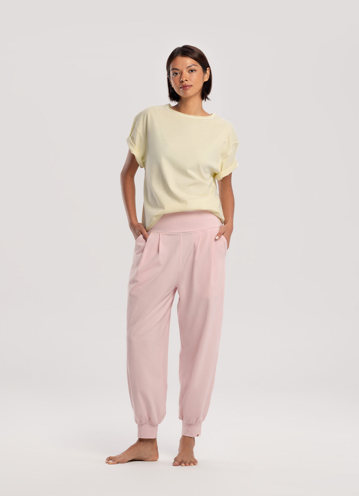 Fortune pants (Light ver.)_Chalk Pink