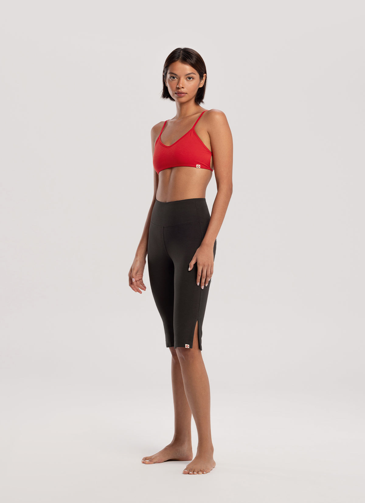 Chevron bra top_Mars Red