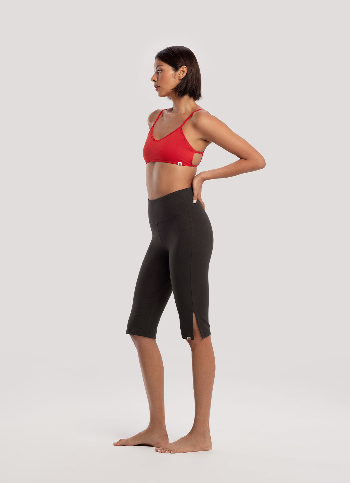 Chevron bra top_Mars Red
