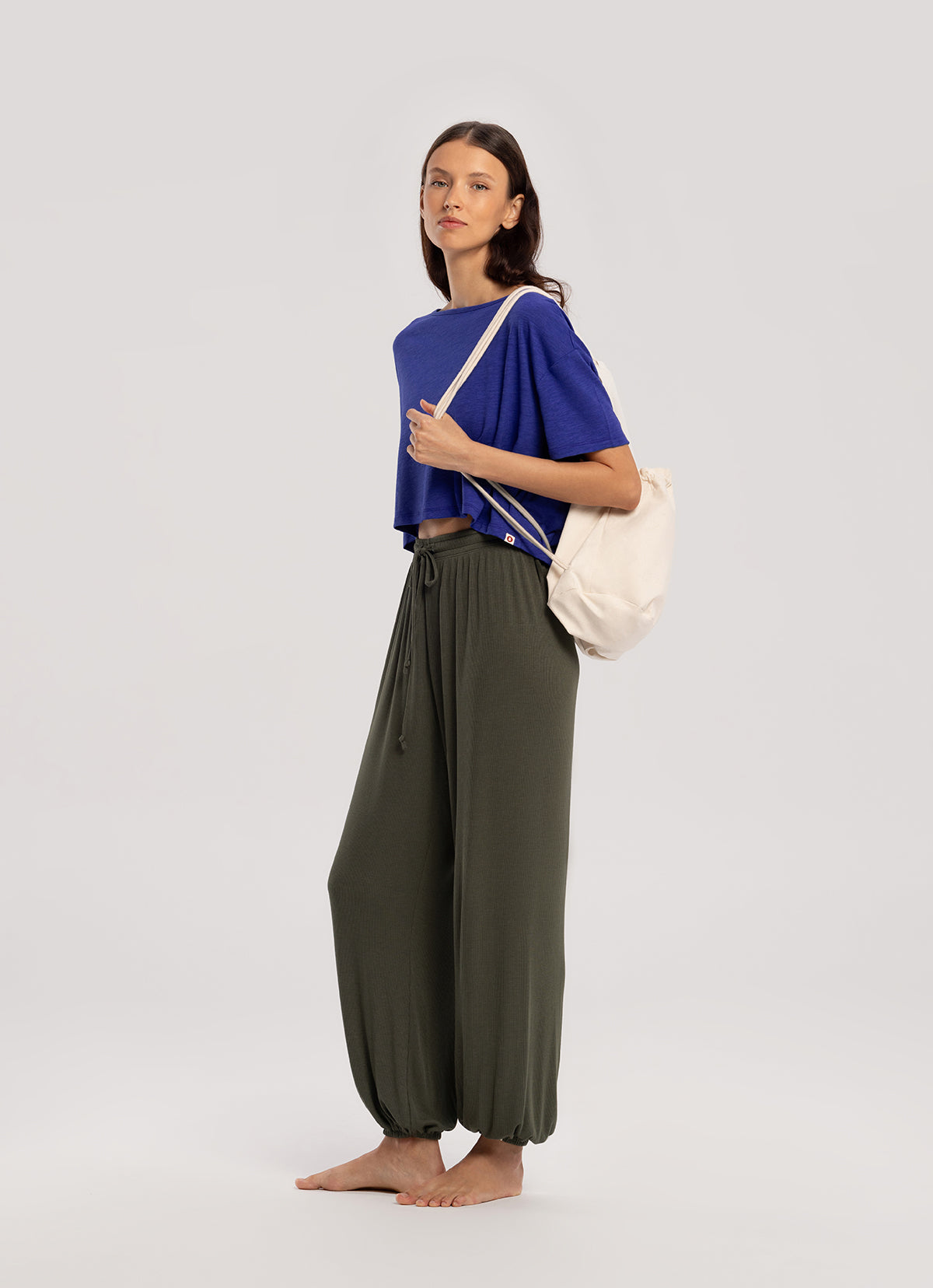 BM drawstring backpack_Ivory