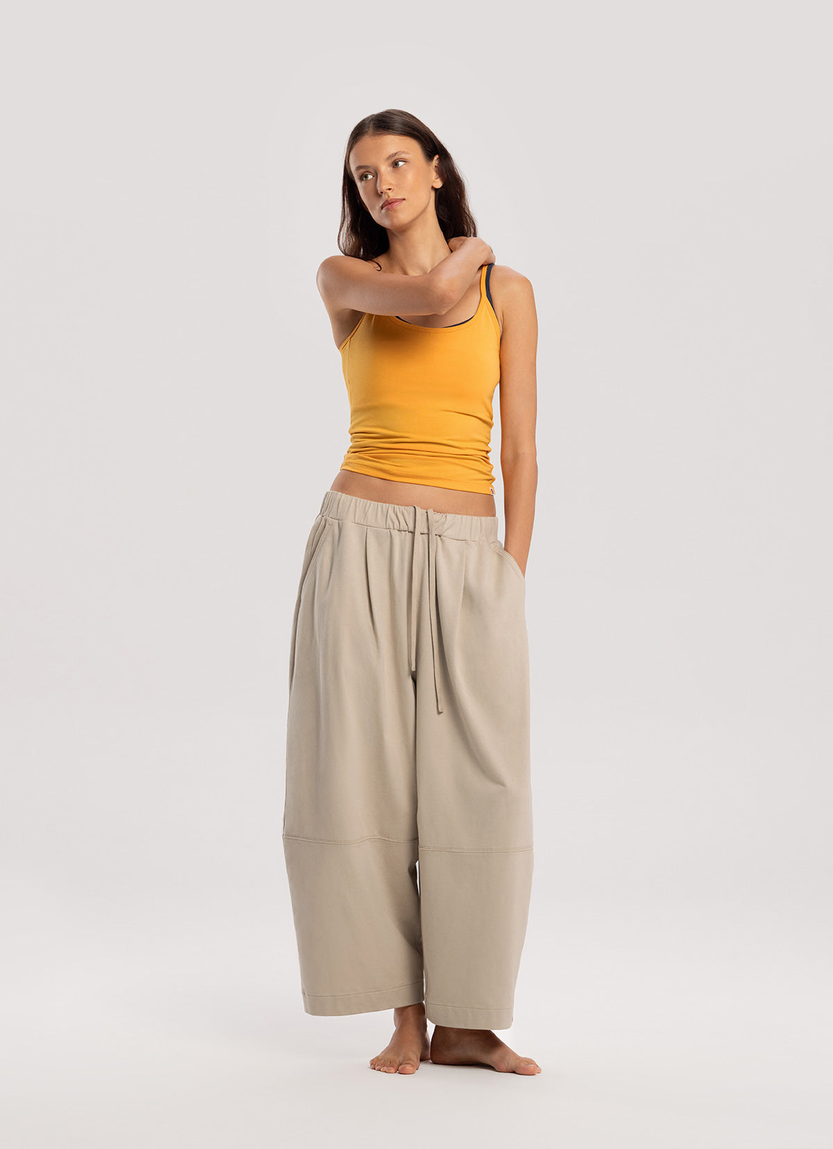 Wide panel pants (Unisex)_Peyote