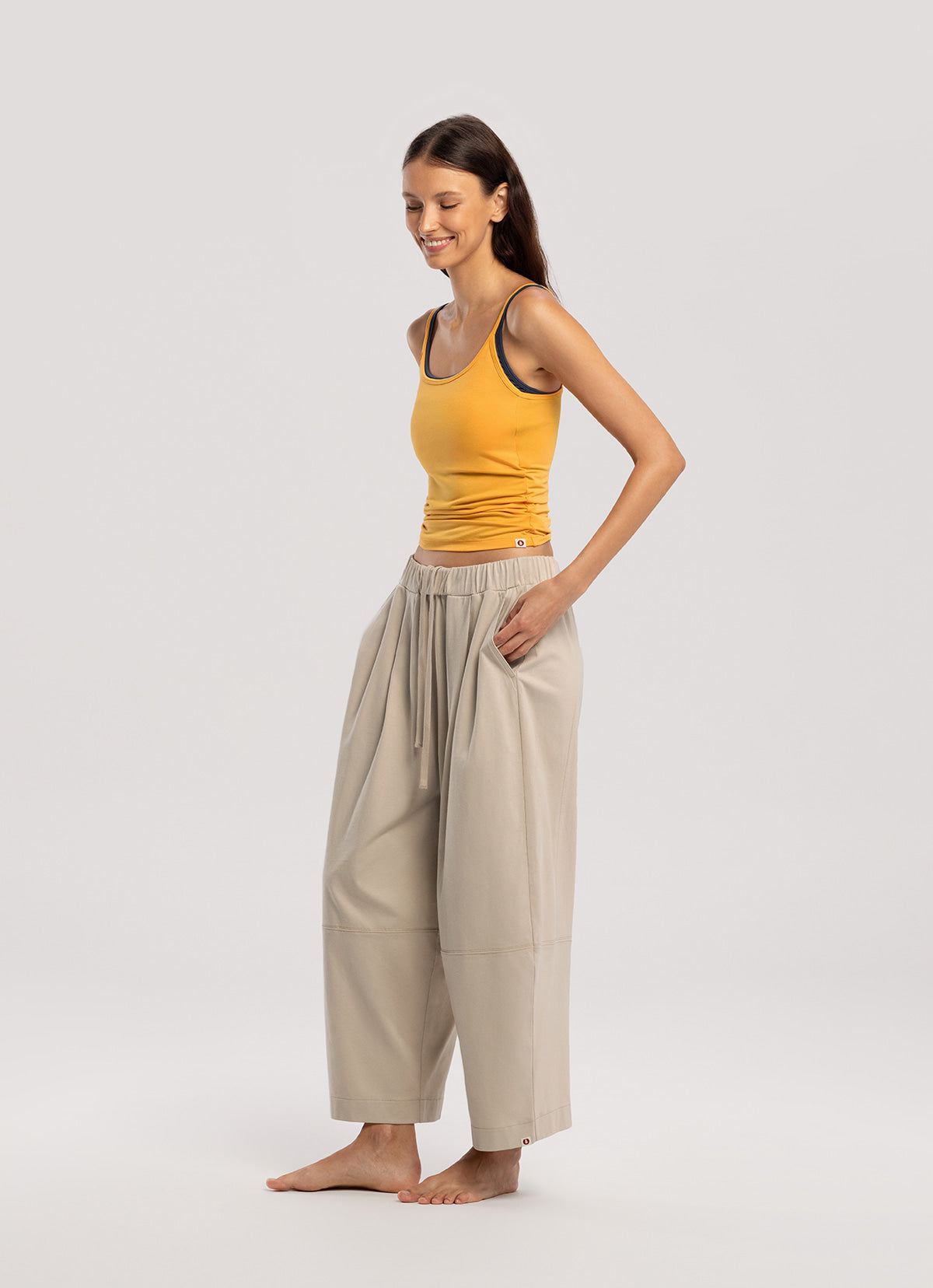 Wide panel pants (Unisex)_Peyote